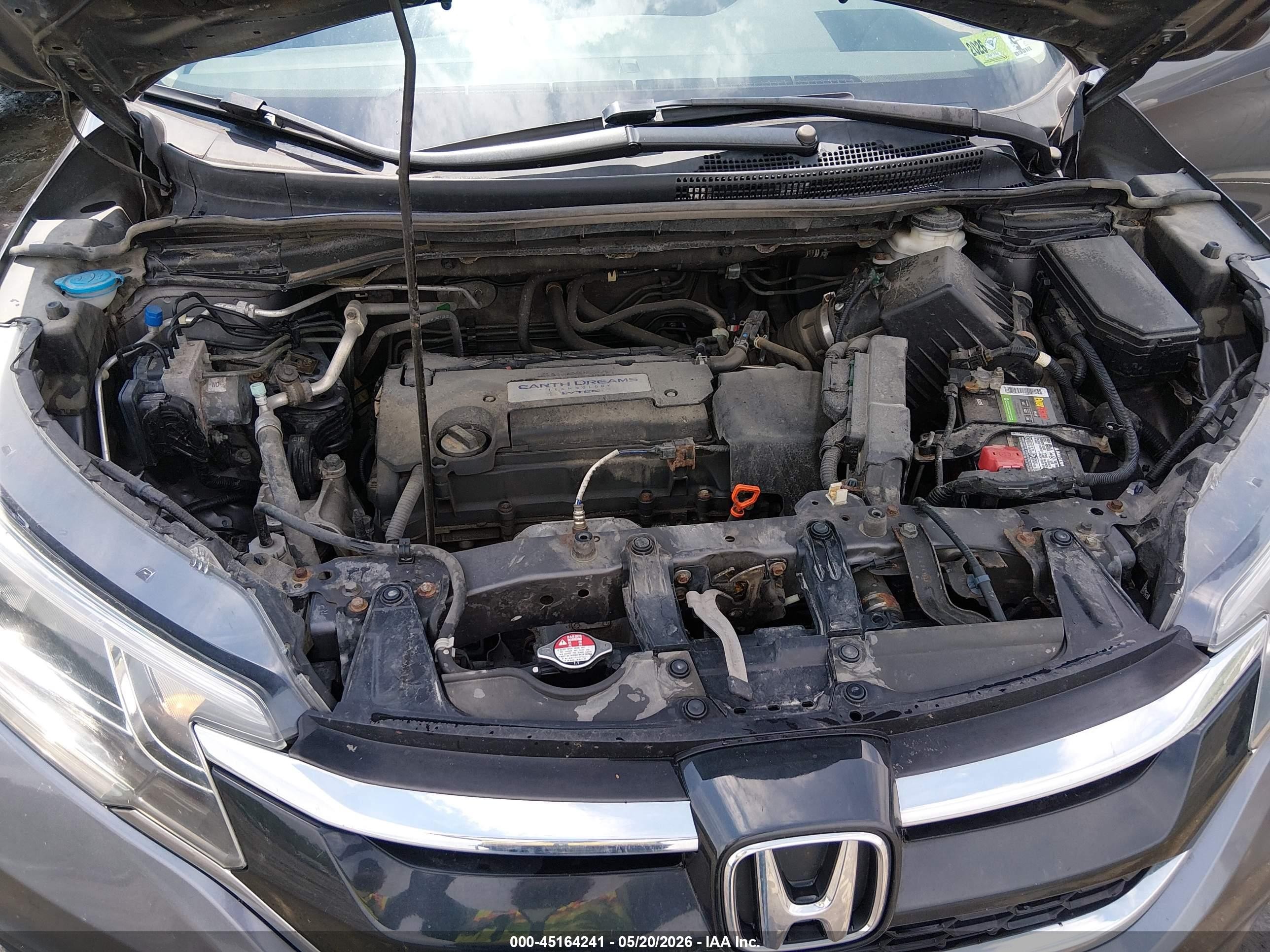2015 Honda Cr-v Lx Gray vin: 5J6RM4H32FL023931