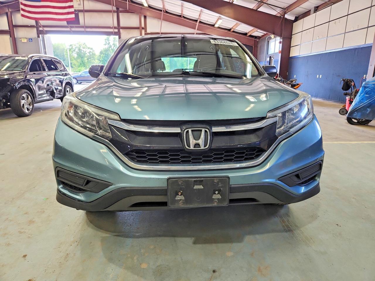 2015 Honda Cr-v Lx Blue vin: 5J6RM4H32FL043208