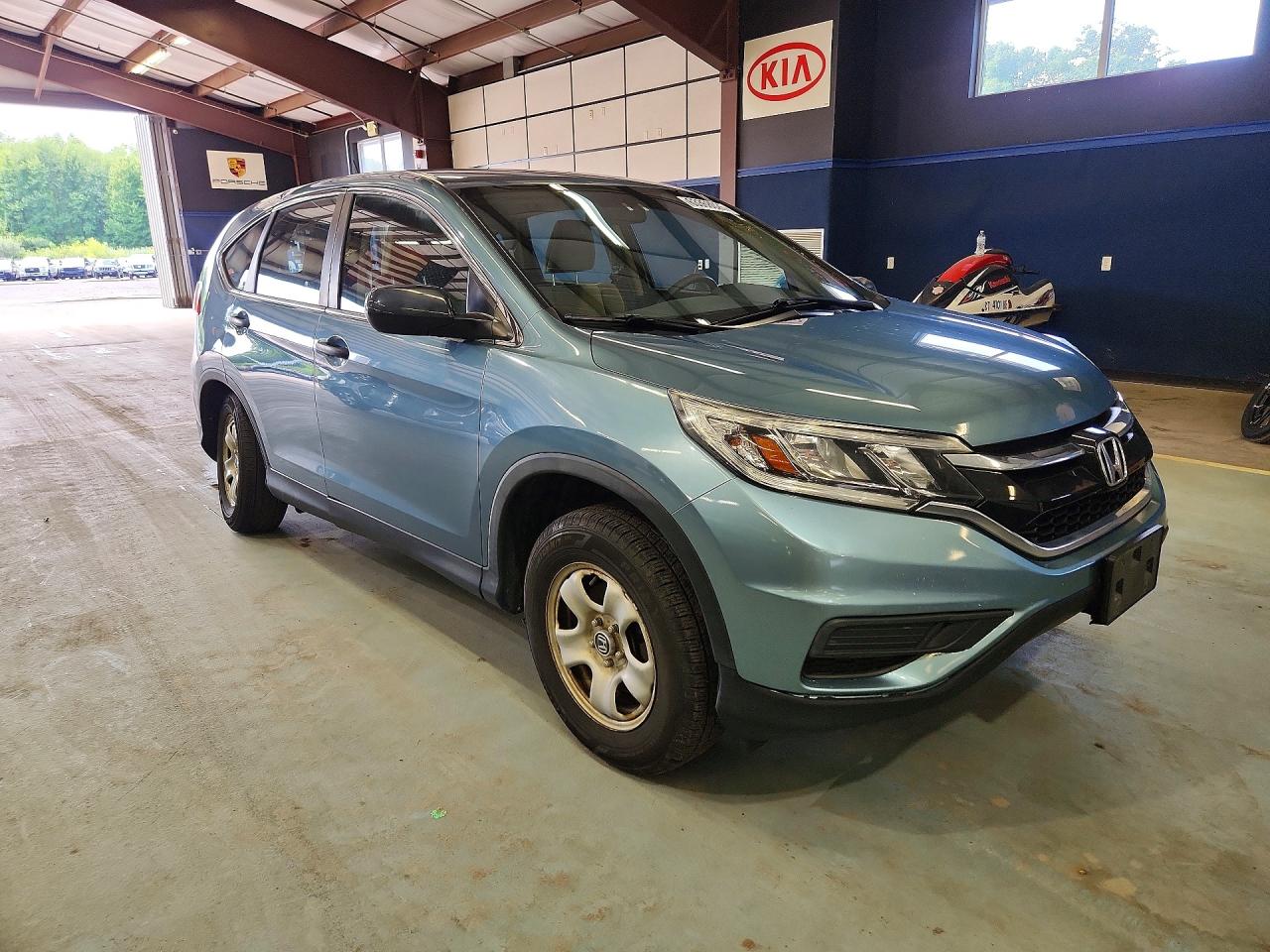 2015 Honda Cr-v Lx Blue vin: 5J6RM4H32FL043208