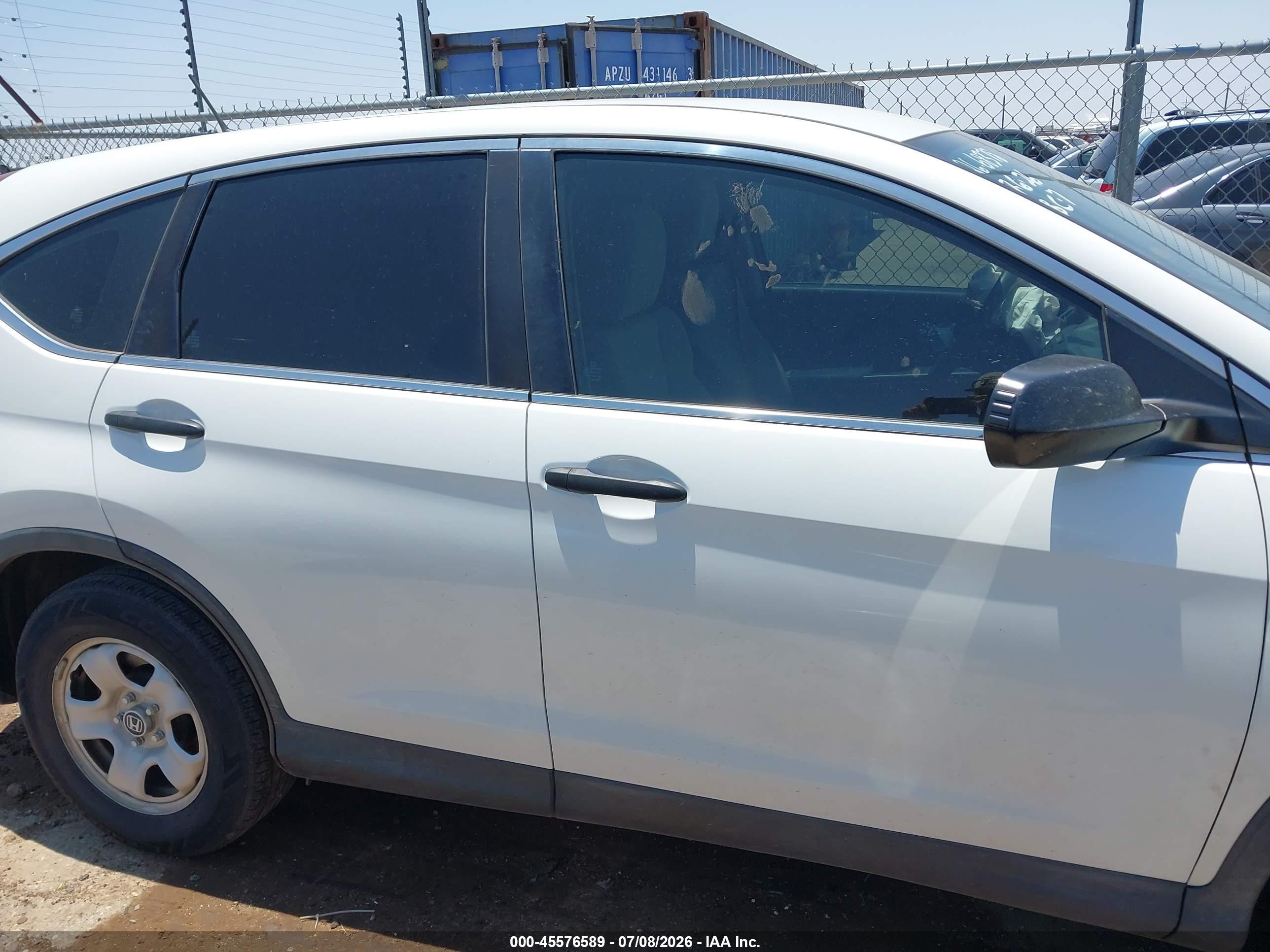 2015 Honda Cr-v Lx White vin: 5J6RM4H32FL049302