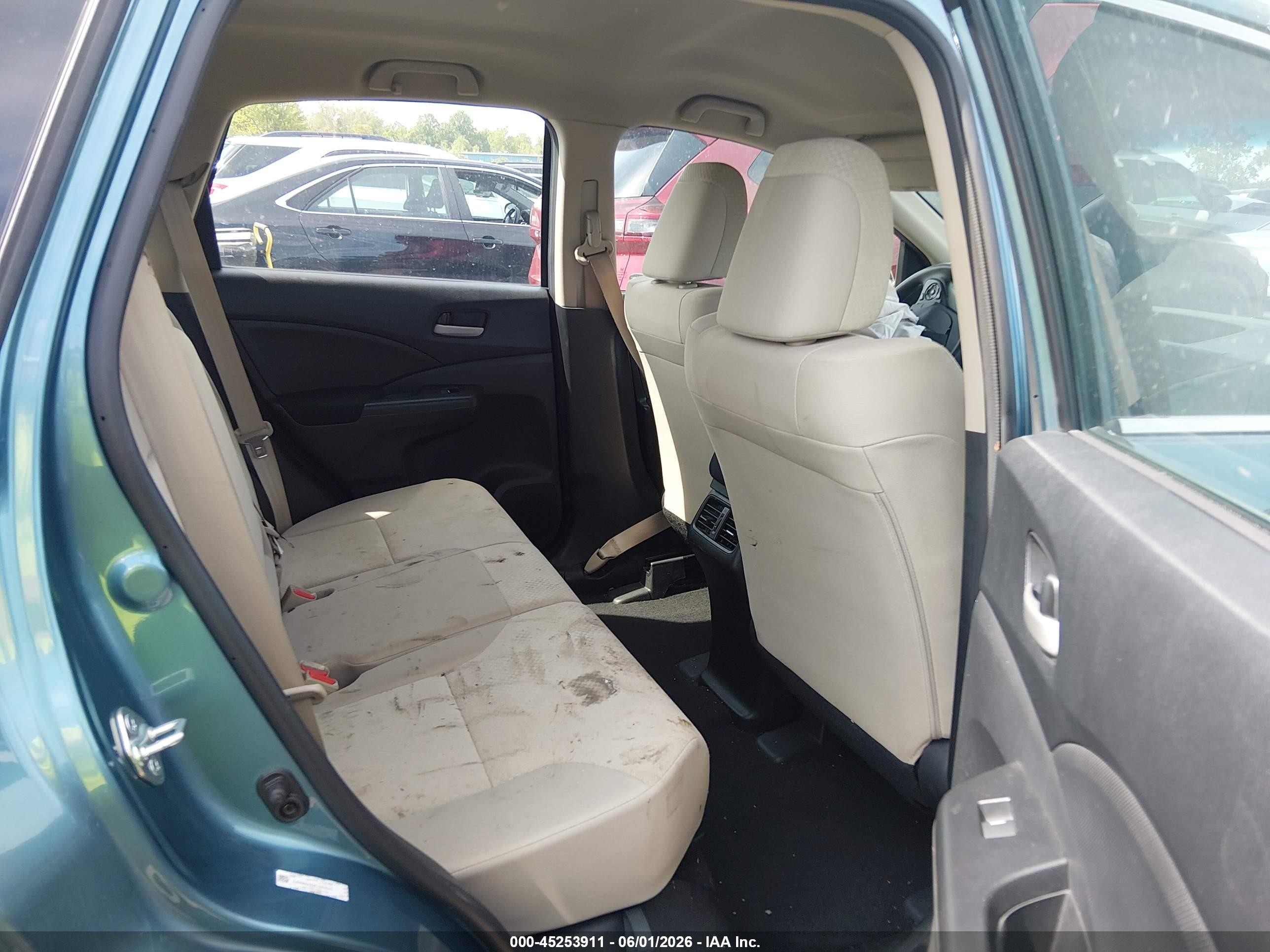 2015 Honda Cr-v Lx Blue vin: 5J6RM4H32FL049803