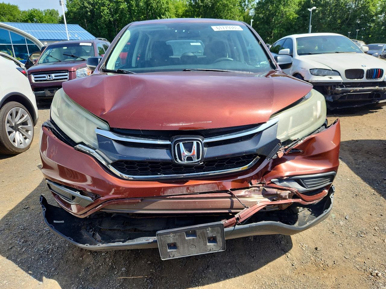 2015 Honda Cr-v Lx Silver vin: 5J6RM4H32FL070523