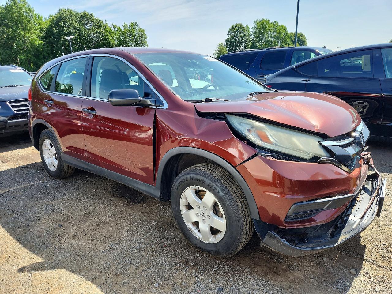 2015 Honda Cr-v Lx Silver vin: 5J6RM4H32FL070523