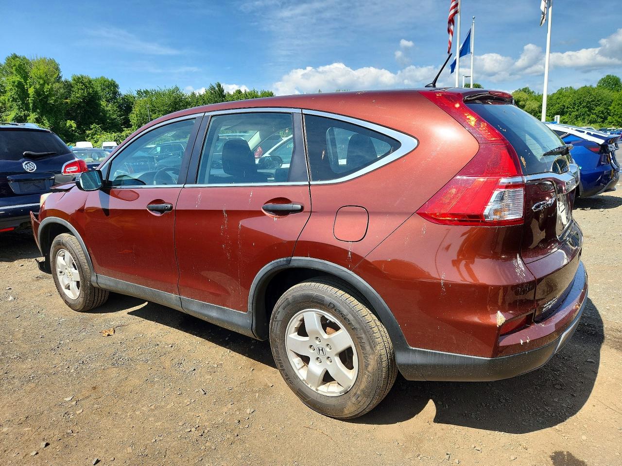 2015 Honda Cr-v Lx Silver vin: 5J6RM4H32FL070523