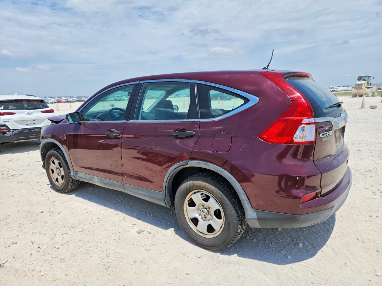 2015 Honda Cr-v Lx Burgundy vin: 5J6RM4H32FL075110