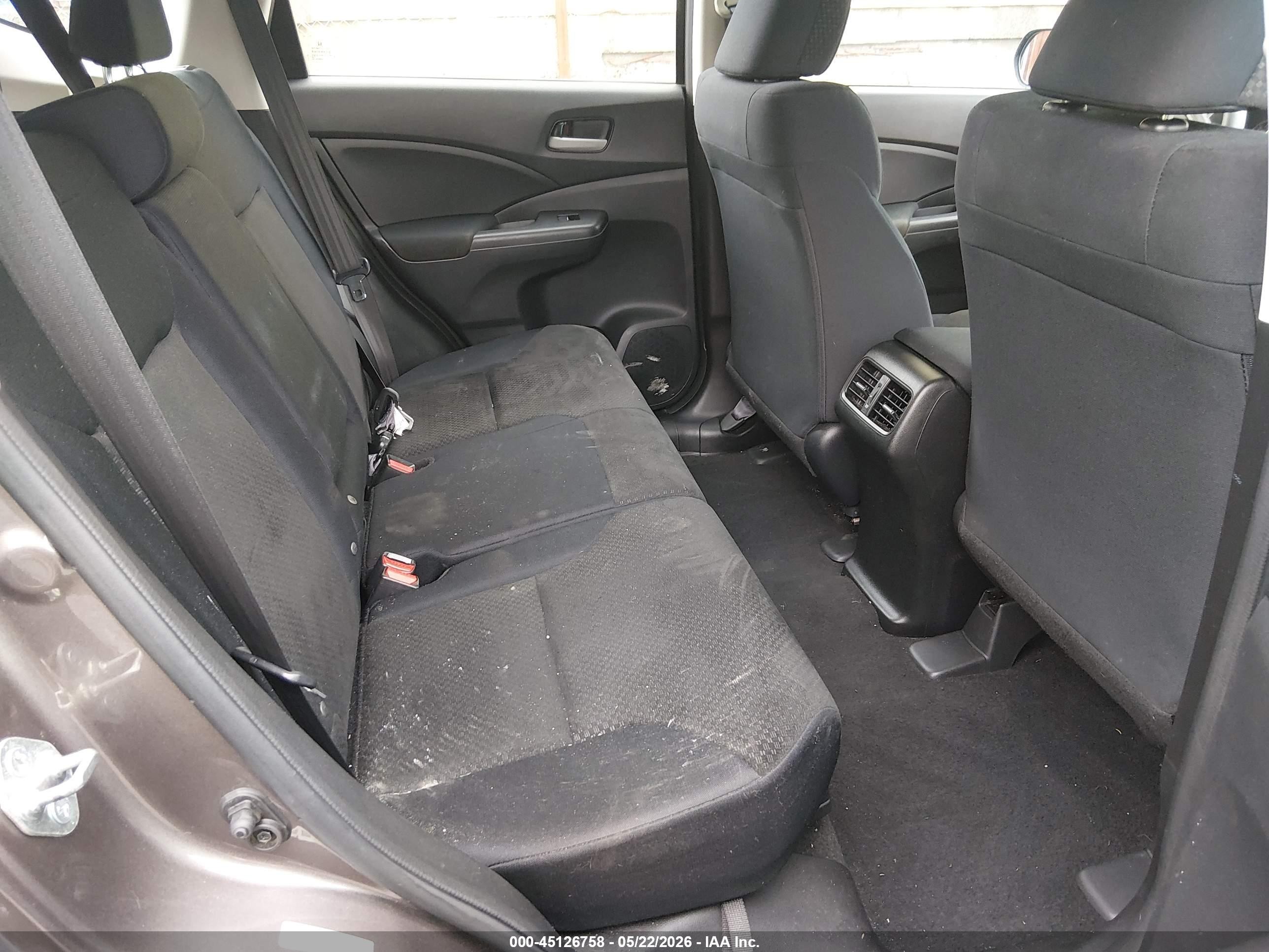 2015 Honda Cr-v Lx Gray vin: 5J6RM4H32FL075933