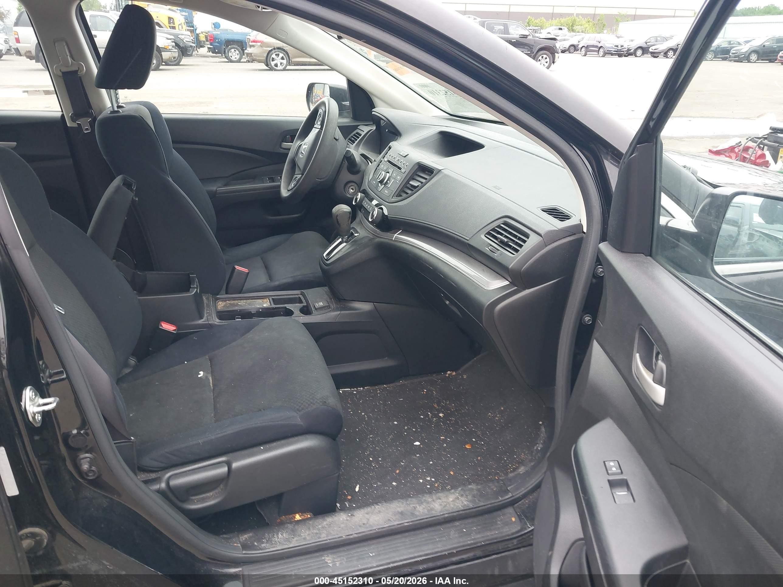 2015 Honda Cr-v Lx Black vin: 5J6RM4H32FL078931