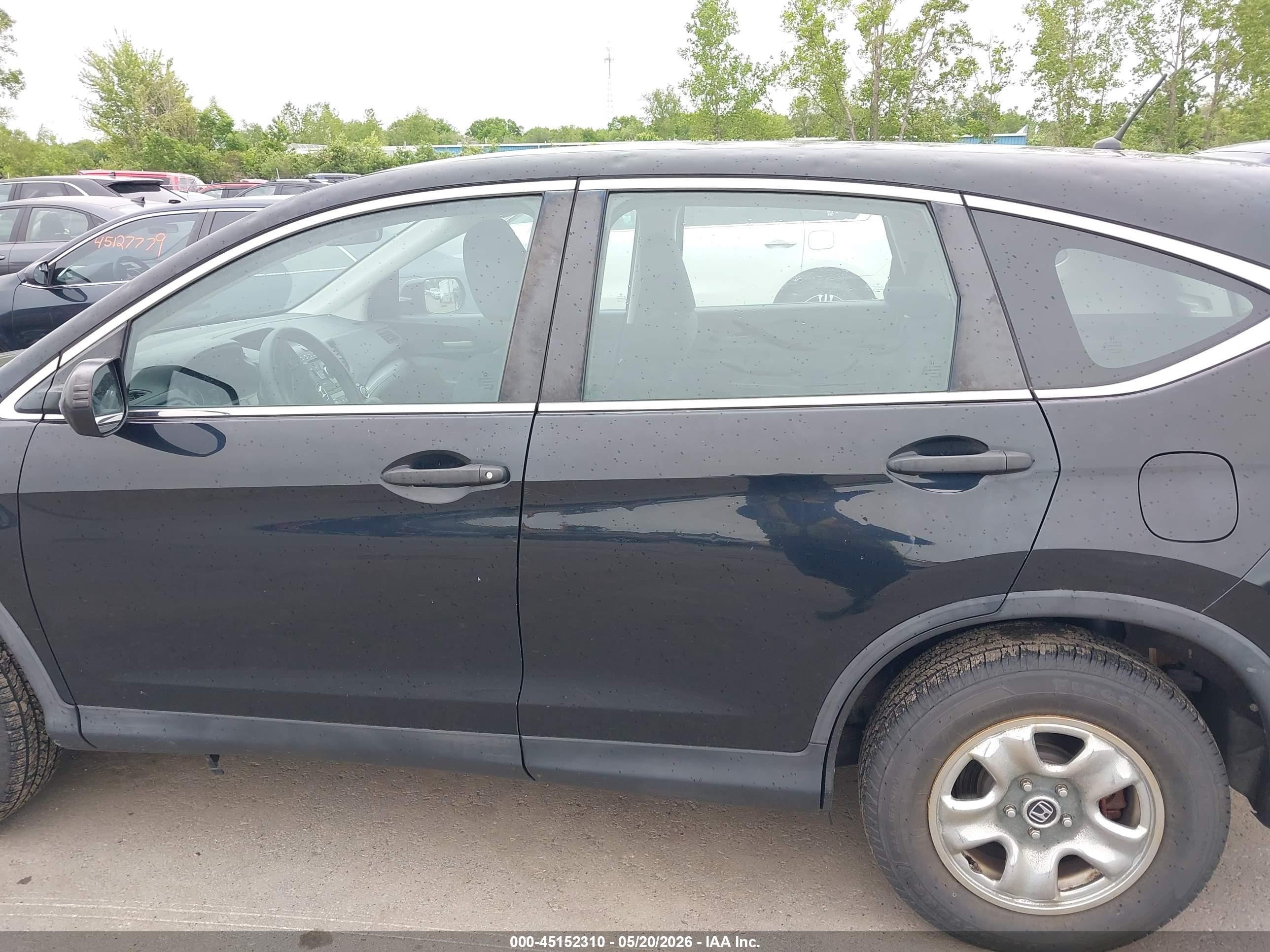 2015 Honda Cr-v Lx Black vin: 5J6RM4H32FL078931