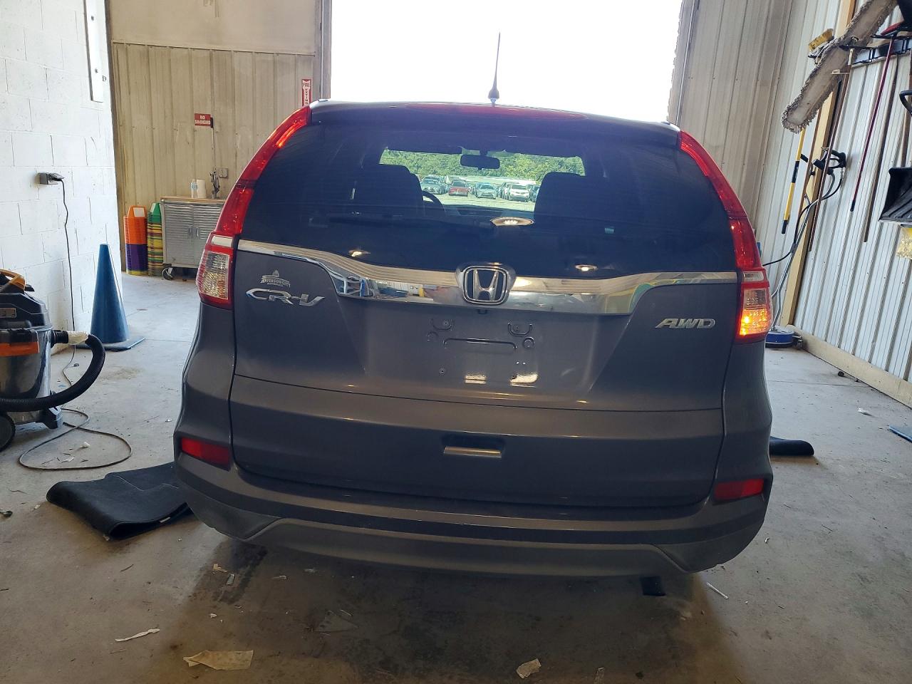 2015 Honda Cr-v Lx Gray vin: 5J6RM4H32FL094191