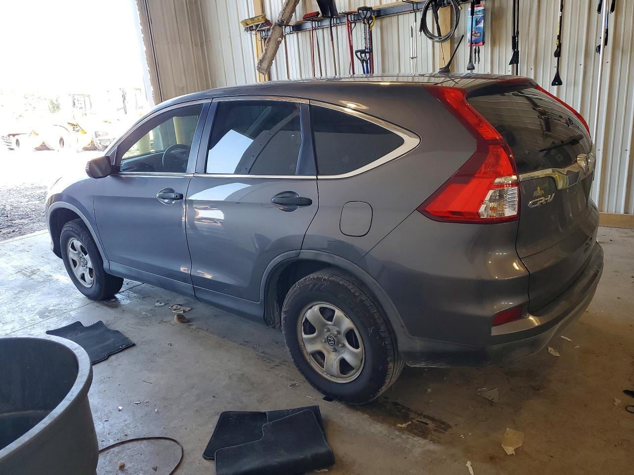 2015 Honda Cr-v Lx Gray vin: 5J6RM4H32FL094191