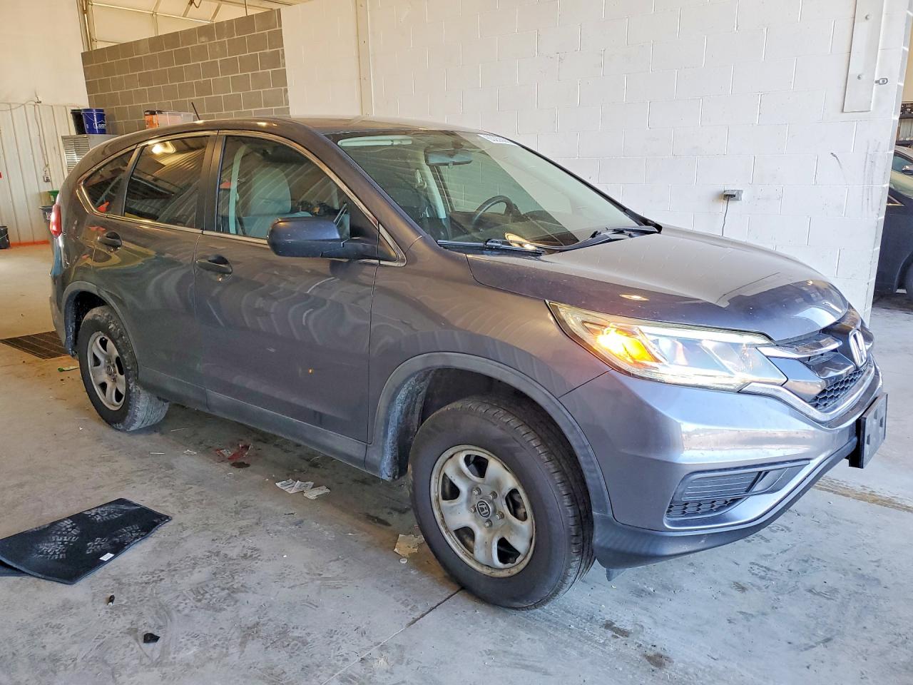 2015 Honda Cr-v Lx Gray vin: 5J6RM4H32FL094191