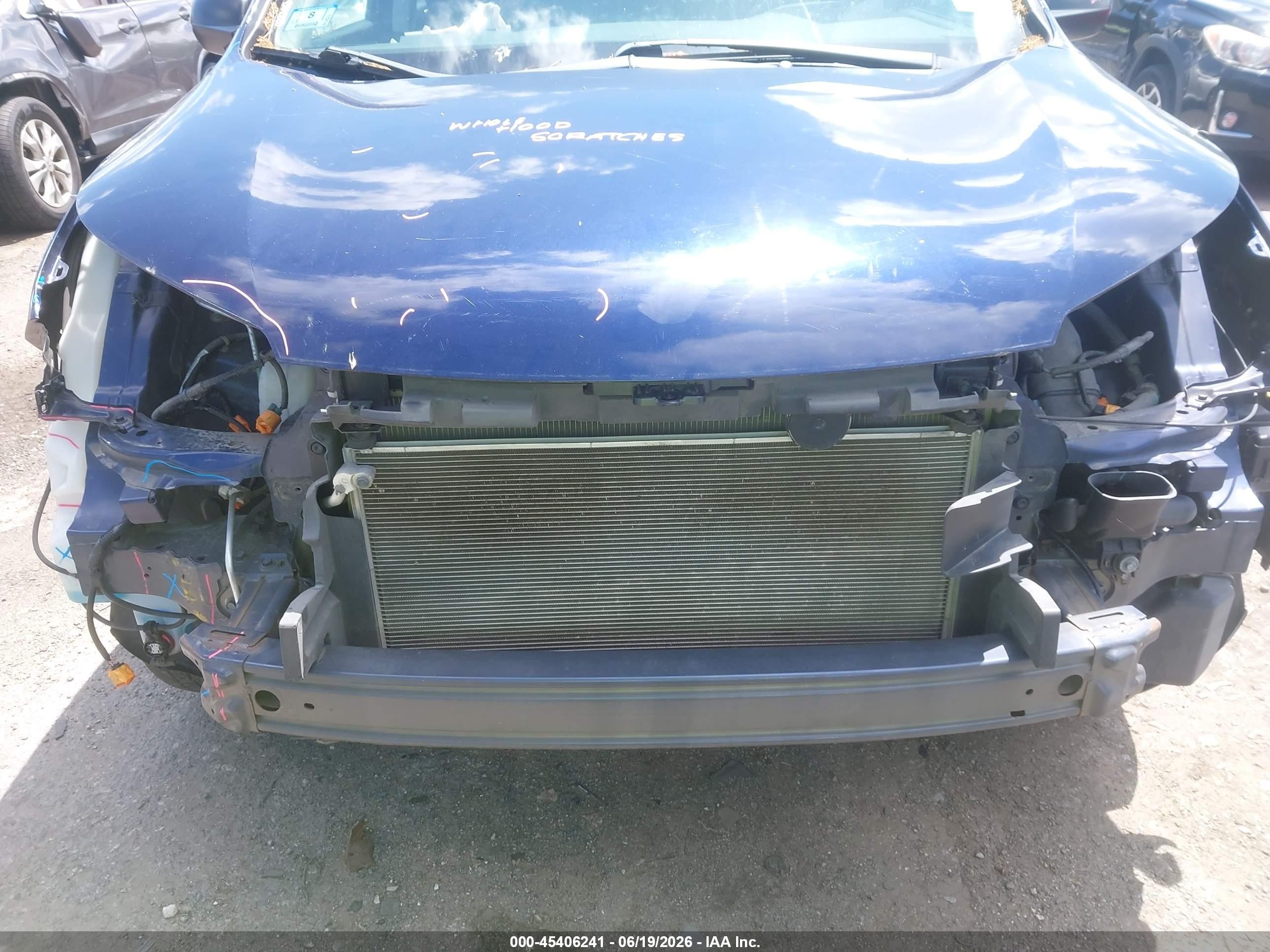 2015 Honda Cr-v Lx Blue vin: 5J6RM4H32FL094580