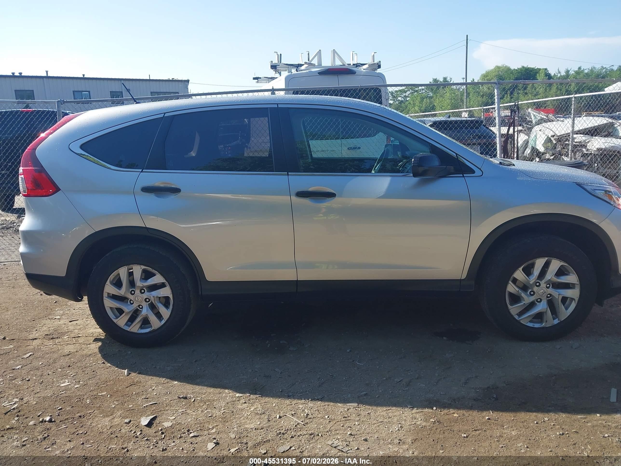2015 Honda Cr-v Lx Серебряный vin: 5J6RM4H32FL116450