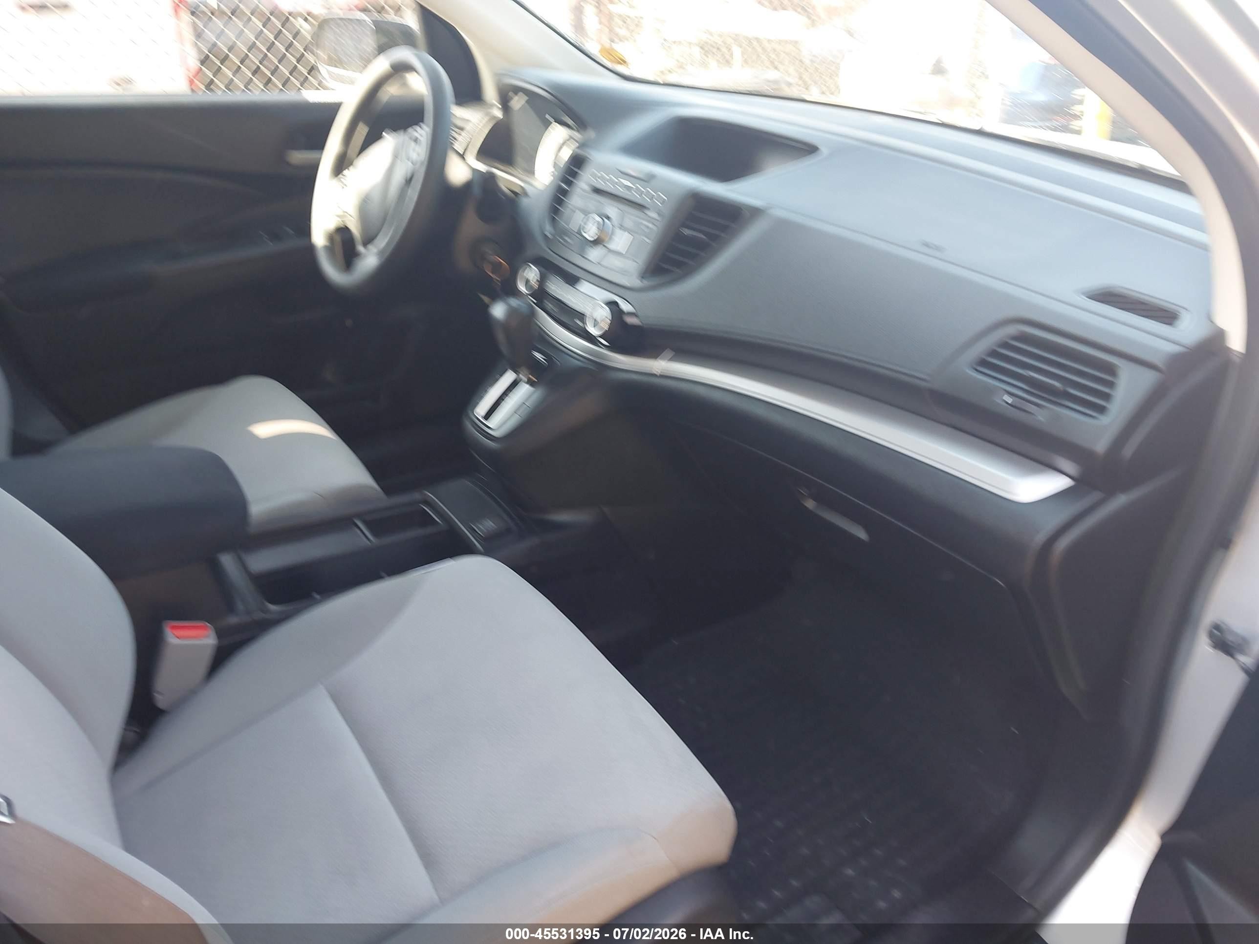 2015 Honda Cr-v Lx Серебряный vin: 5J6RM4H32FL116450
