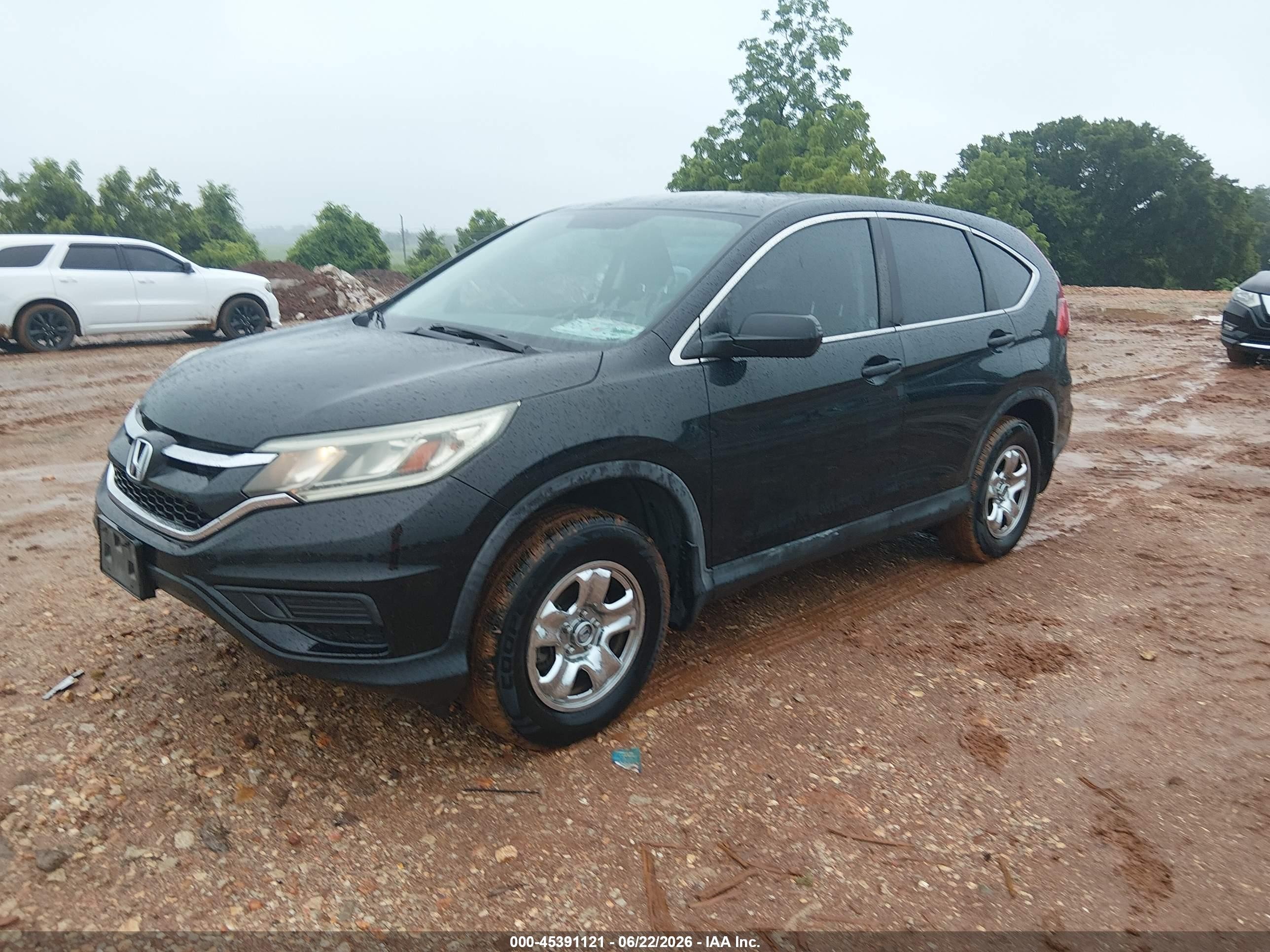 2015 Honda Cr-v Lx Black vin: 5J6RM4H32FL116819