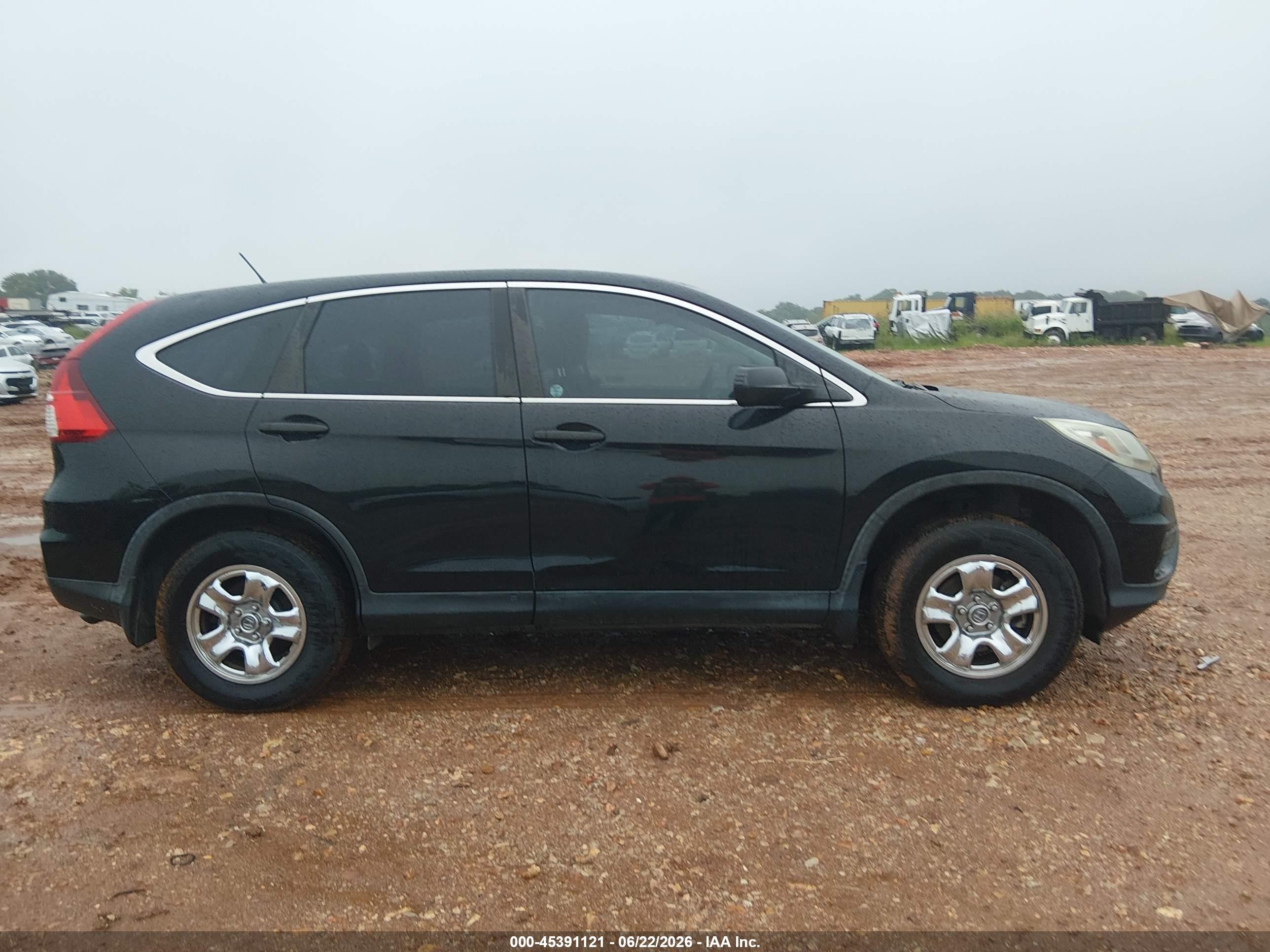 2015 Honda Cr-v Lx Black vin: 5J6RM4H32FL116819