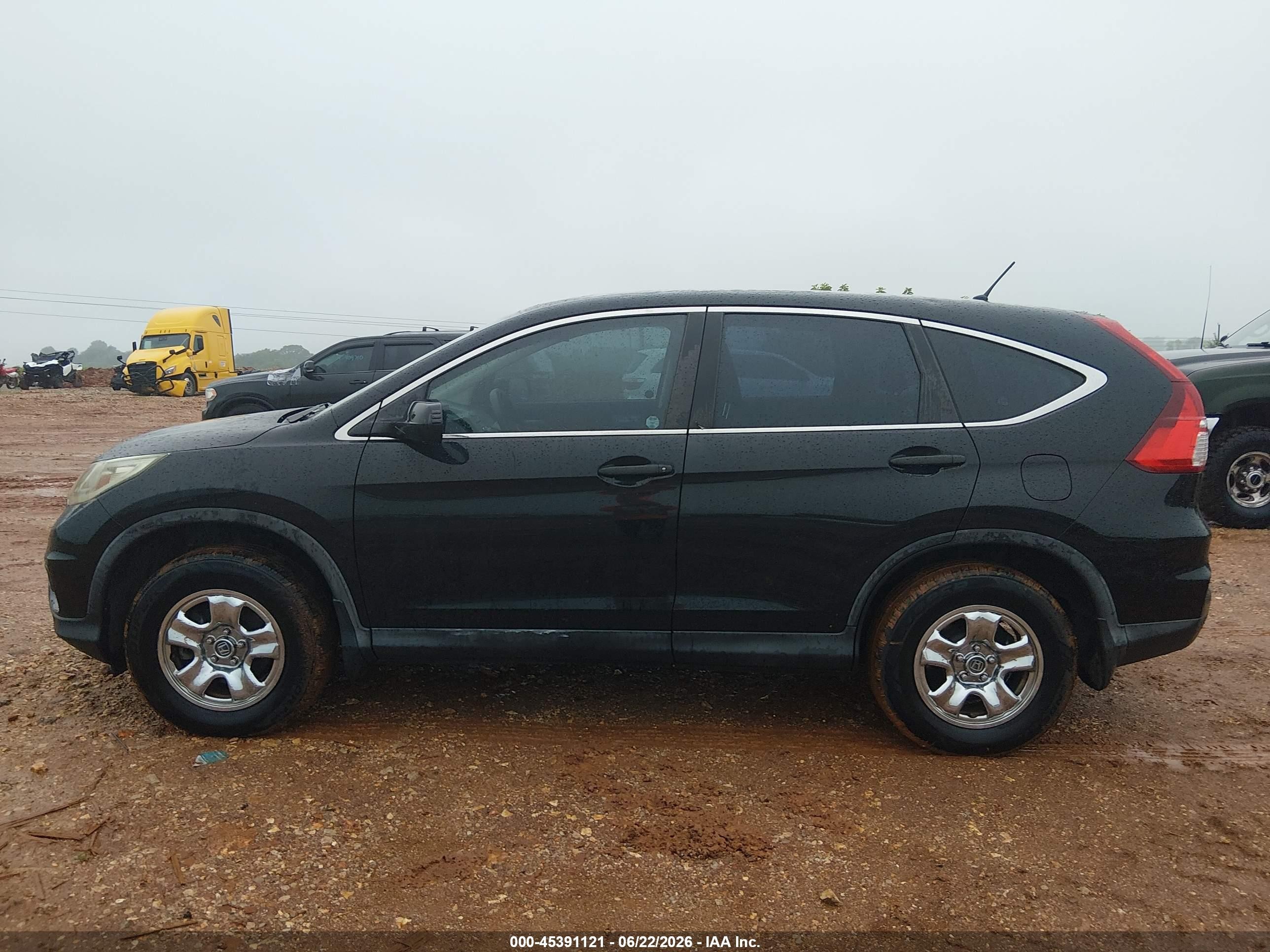 2015 Honda Cr-v Lx Black vin: 5J6RM4H32FL116819