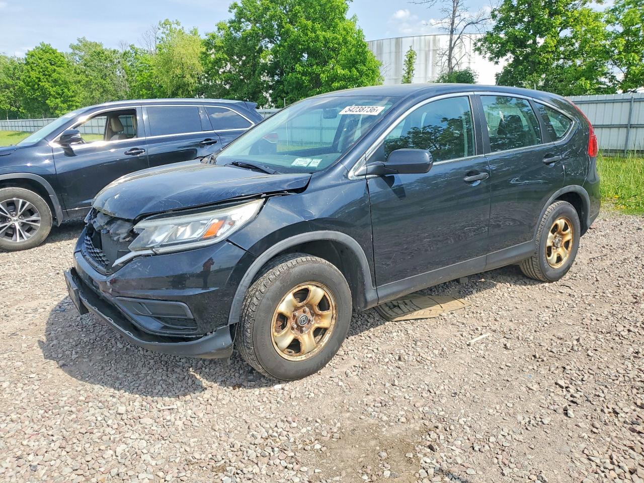 2015 Honda Cr-v Lx Black vin: 5J6RM4H32FL127514