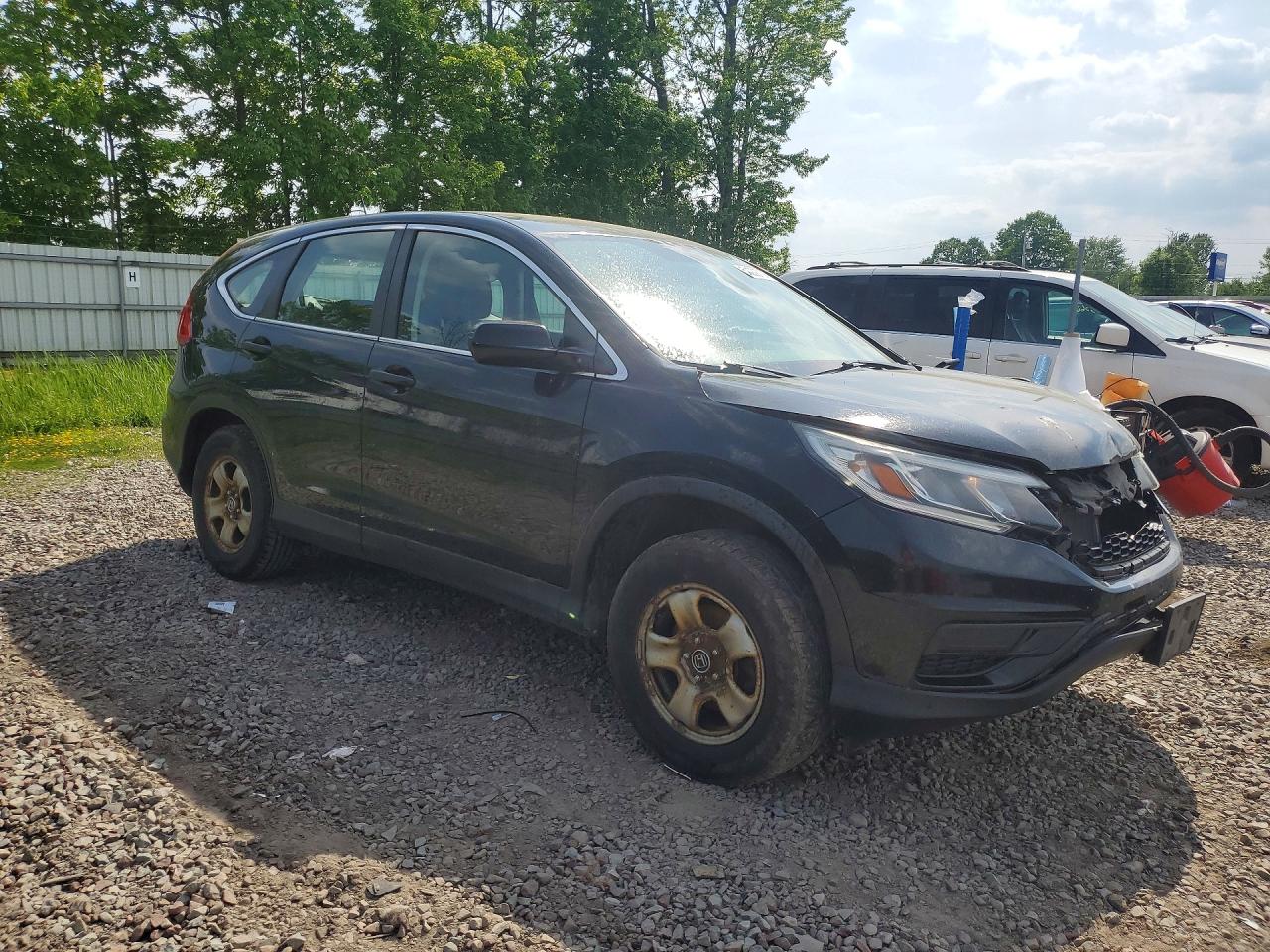 2015 Honda Cr-v Lx Black vin: 5J6RM4H32FL127514