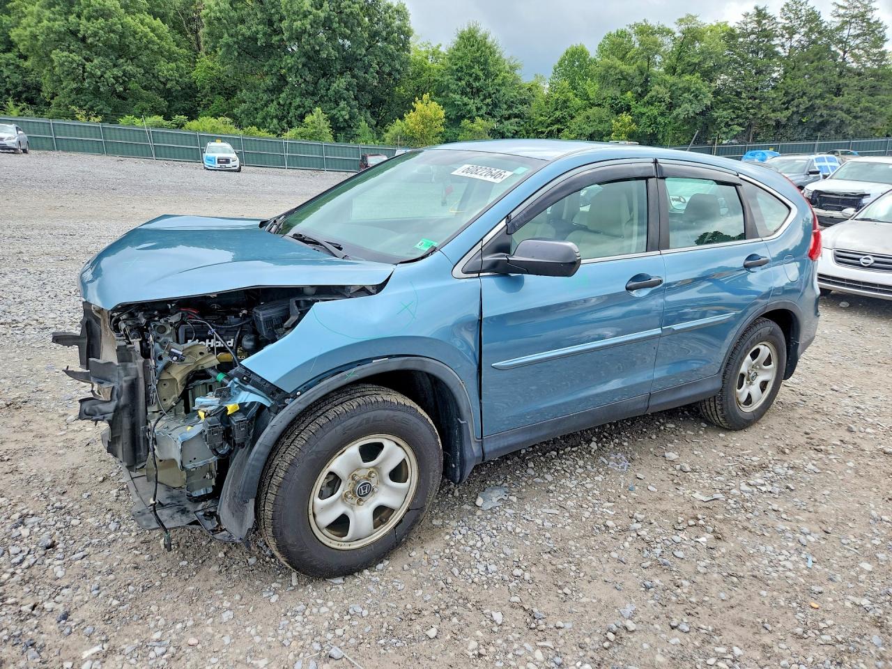 2015 Honda Cr-v Lx Teal vin: 5J6RM4H32FL127870