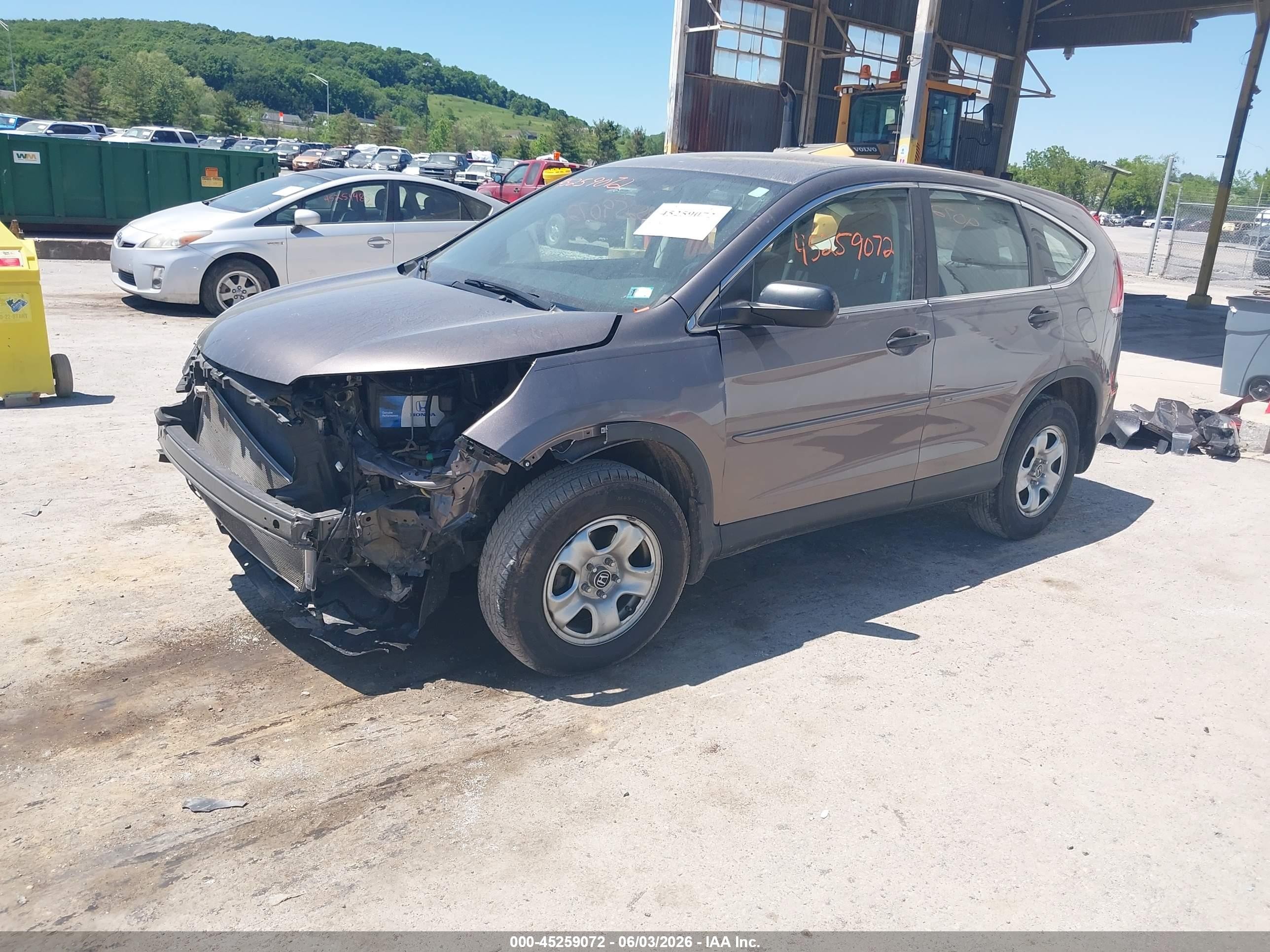 2012 Honda Cr-v Lx Brown vin: 5J6RM4H33CL032505