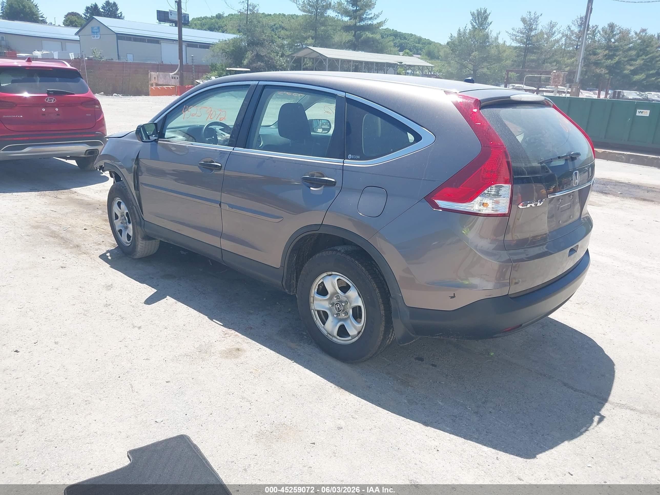 2012 Honda Cr-v Lx Brown vin: 5J6RM4H33CL032505