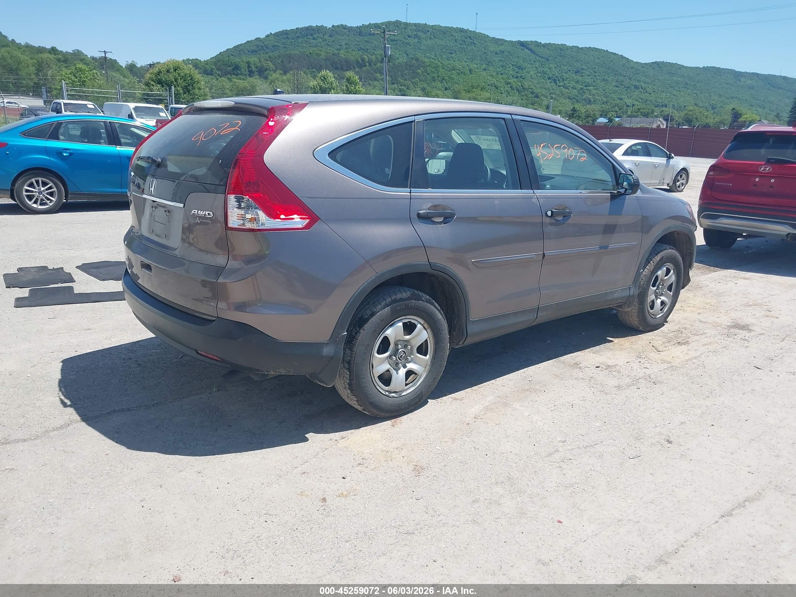2012 Honda Cr-v Lx Brown vin: 5J6RM4H33CL032505
