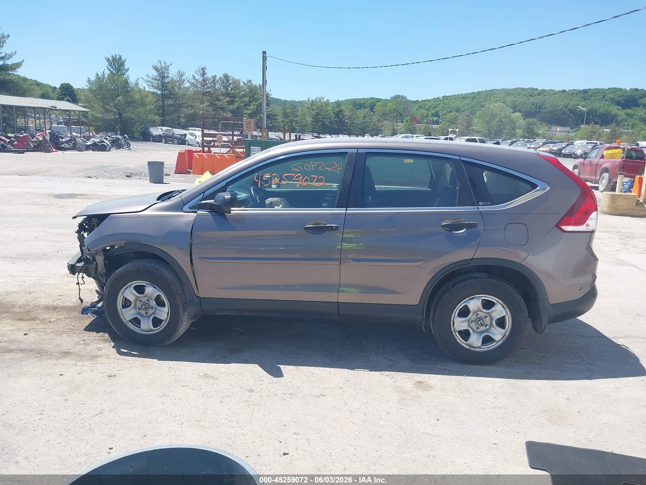 2012 Honda Cr-v Lx Brown vin: 5J6RM4H33CL032505