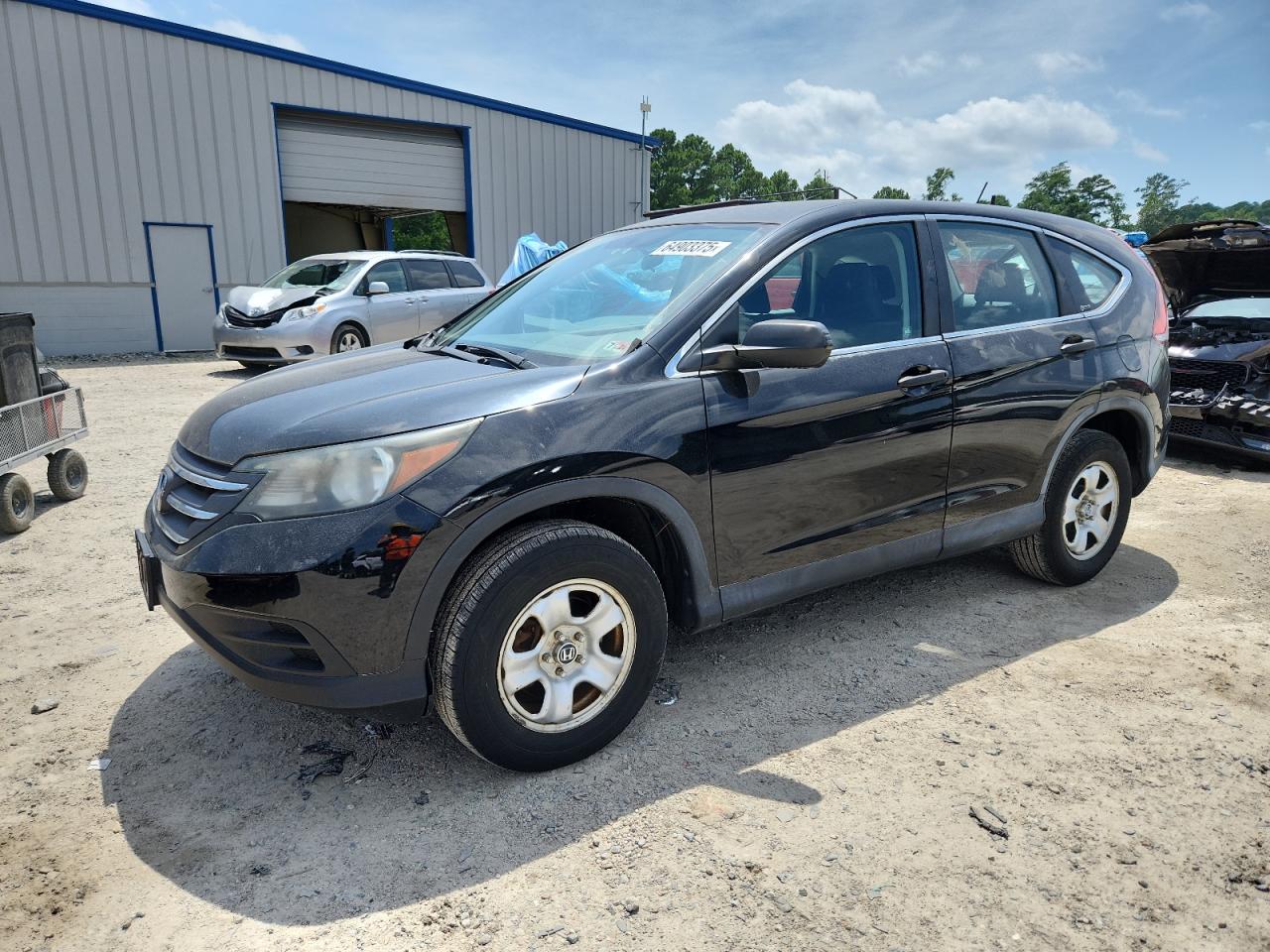 2012 Honda Cr-v Lx Black vin: 5J6RM4H33CL033153