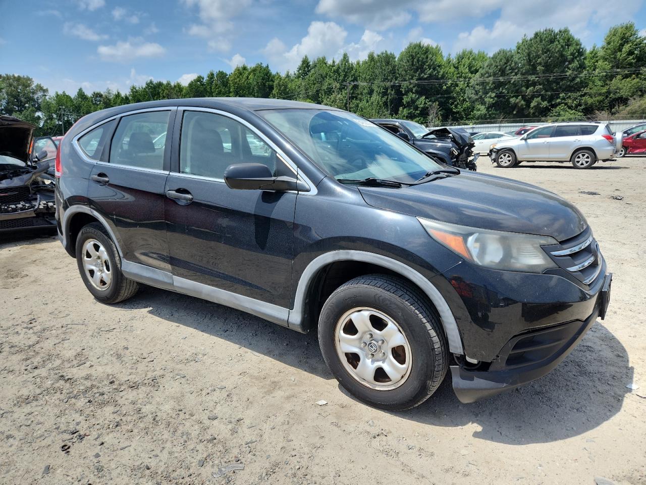 2012 Honda Cr-v Lx Black vin: 5J6RM4H33CL033153