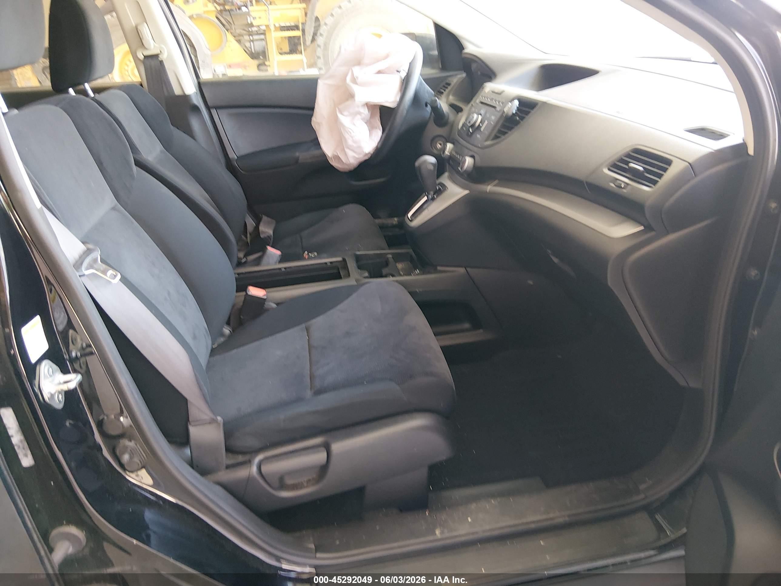 2012 Honda Cr-v Lx Black vin: 5J6RM4H33CL048090