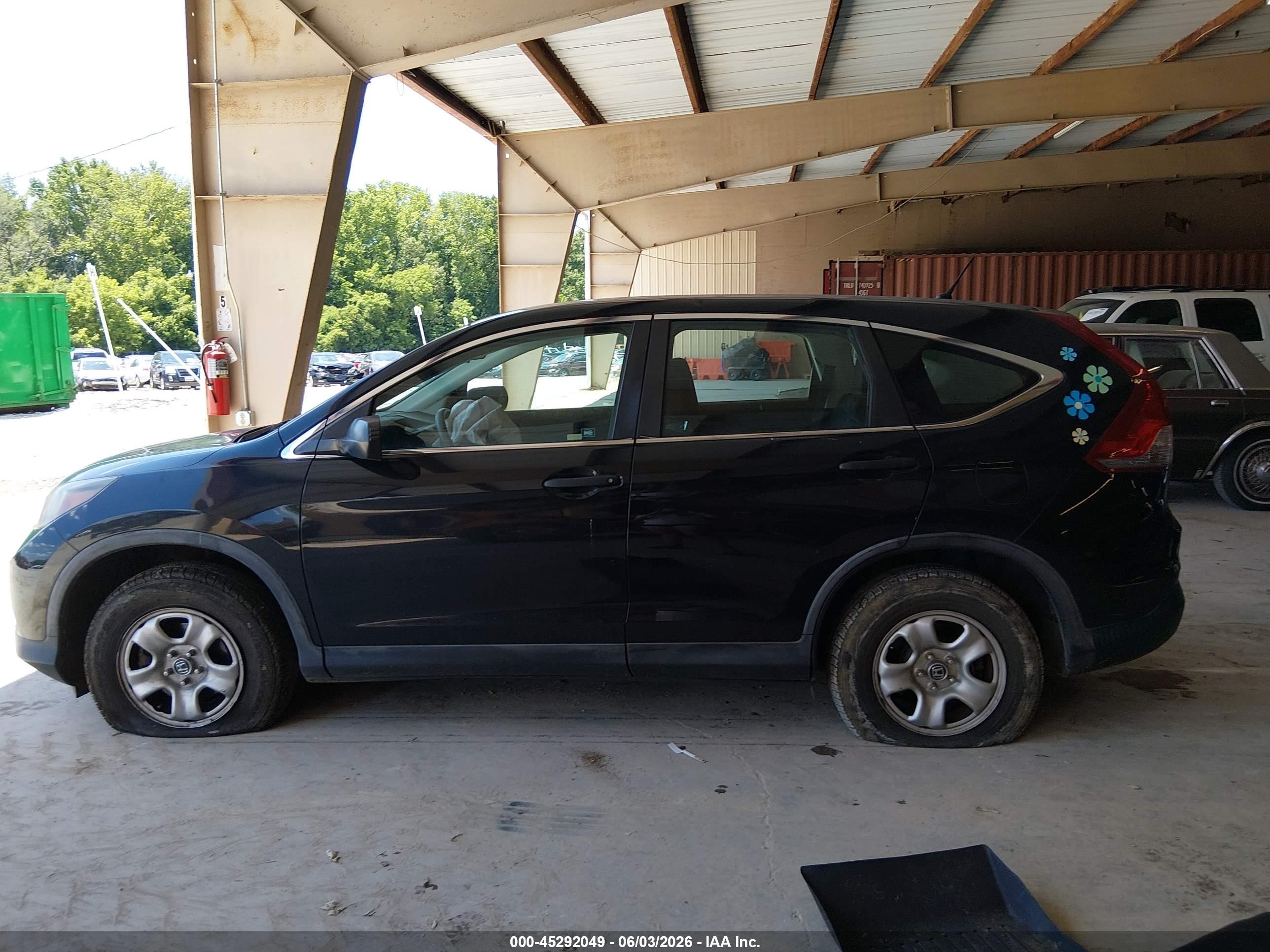 2012 Honda Cr-v Lx Black vin: 5J6RM4H33CL048090