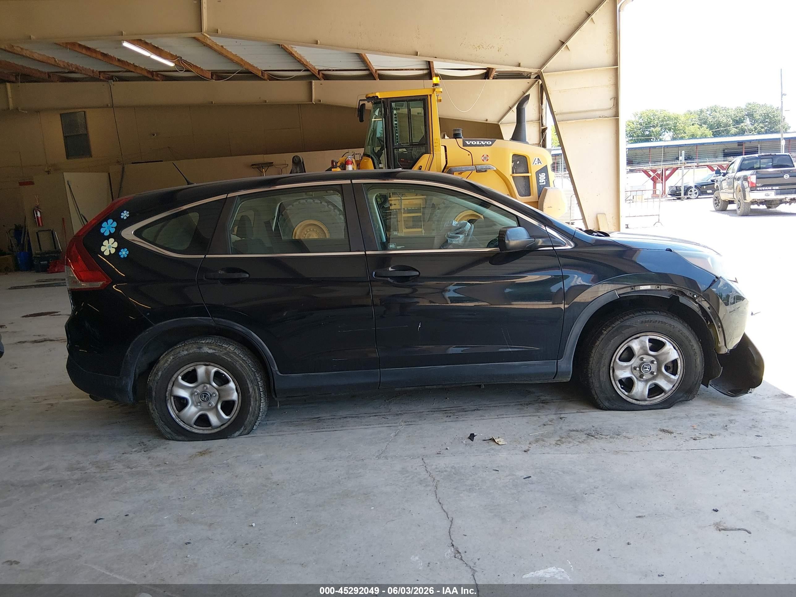 2012 Honda Cr-v Lx Black vin: 5J6RM4H33CL048090