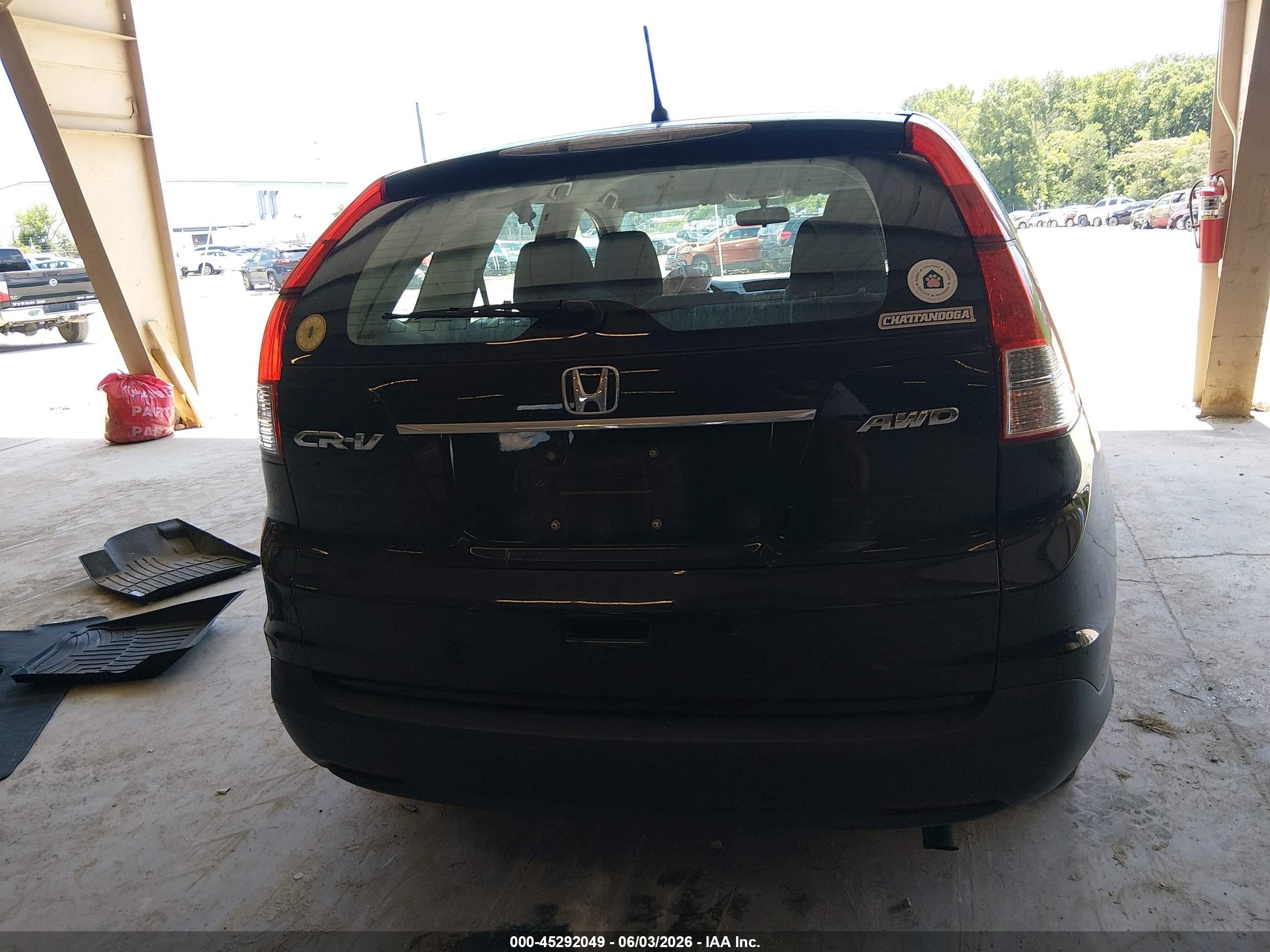 2012 Honda Cr-v Lx Black vin: 5J6RM4H33CL048090