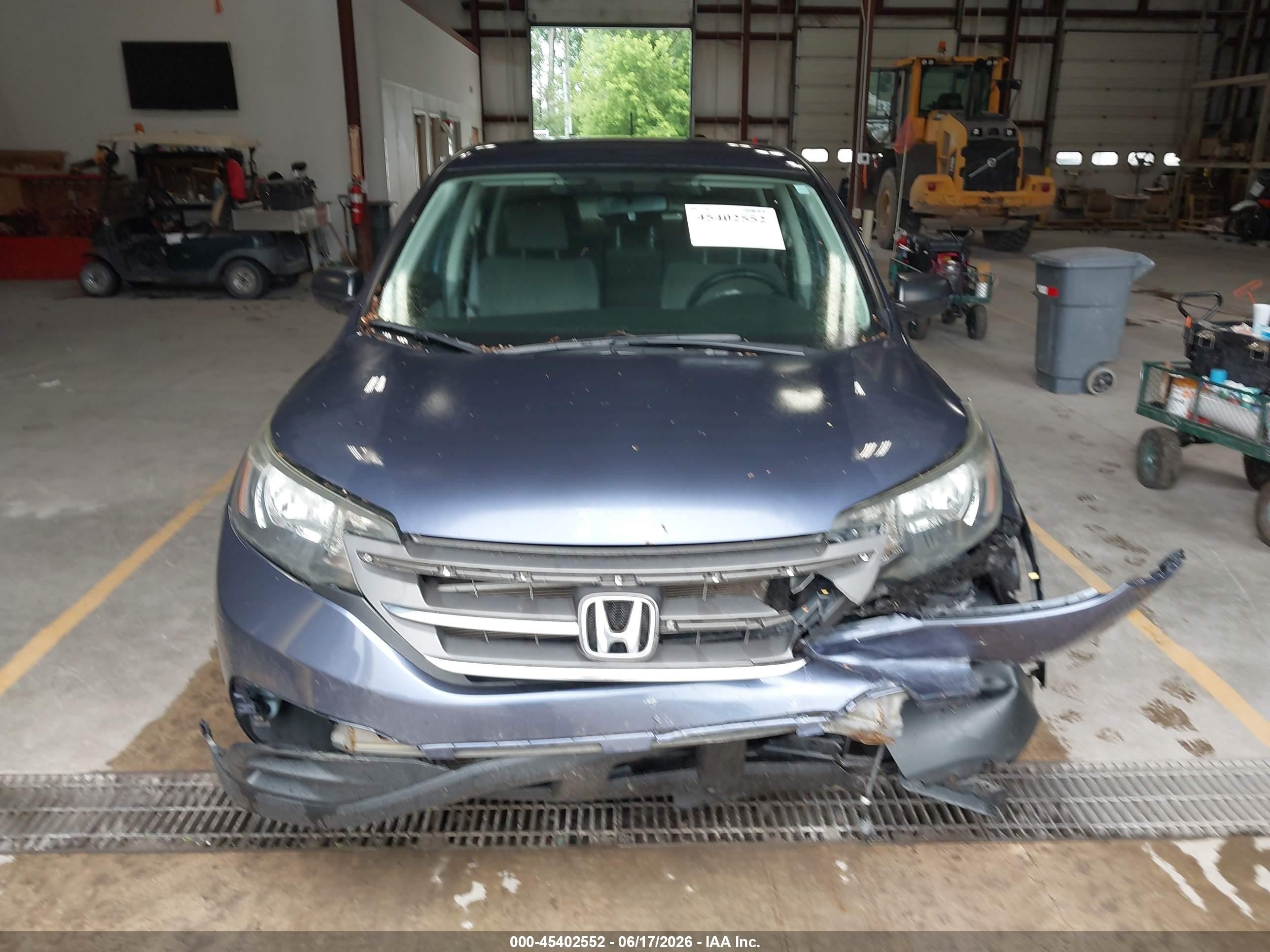 2012 Honda Cr-v Lx Blue vin: 5J6RM4H33CL070476
