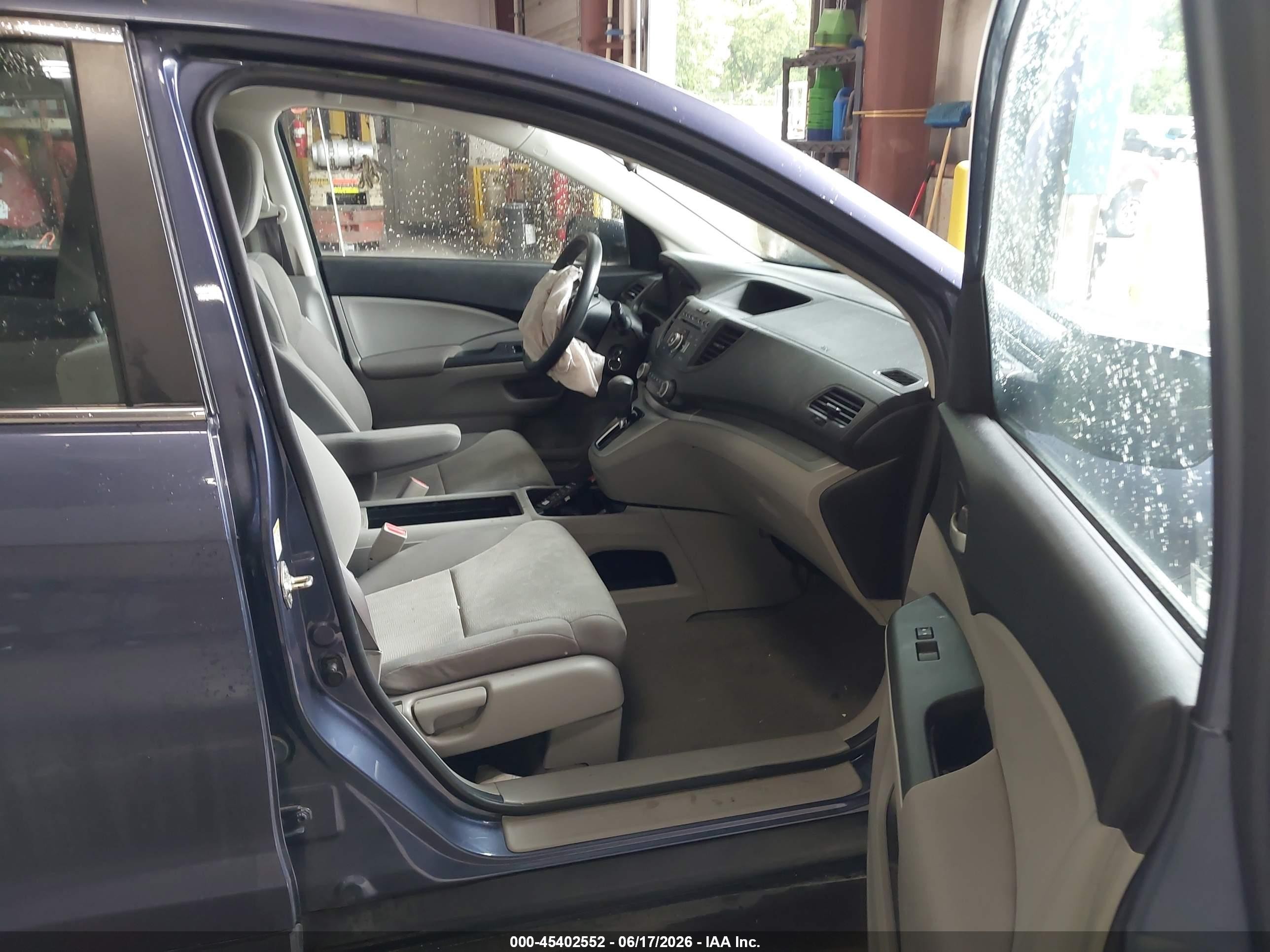 2012 Honda Cr-v Lx Blue vin: 5J6RM4H33CL070476