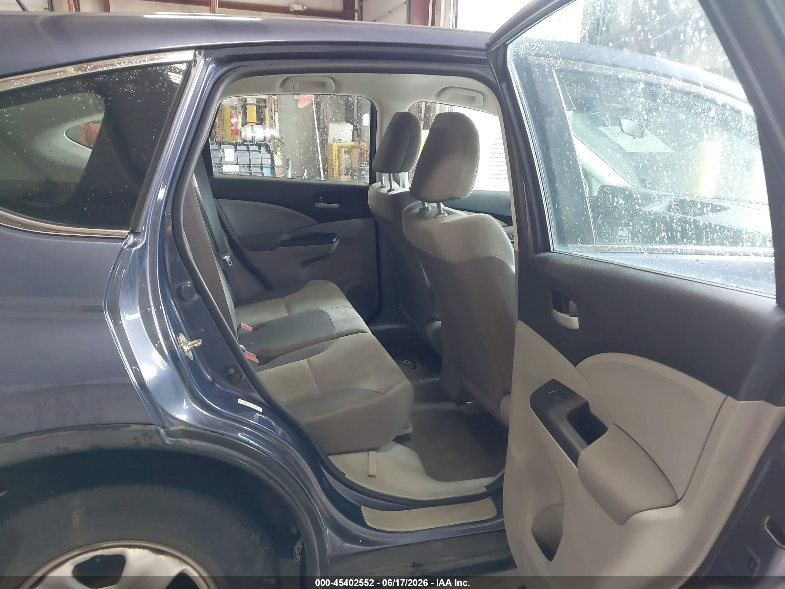 2012 Honda Cr-v Lx Blue vin: 5J6RM4H33CL070476