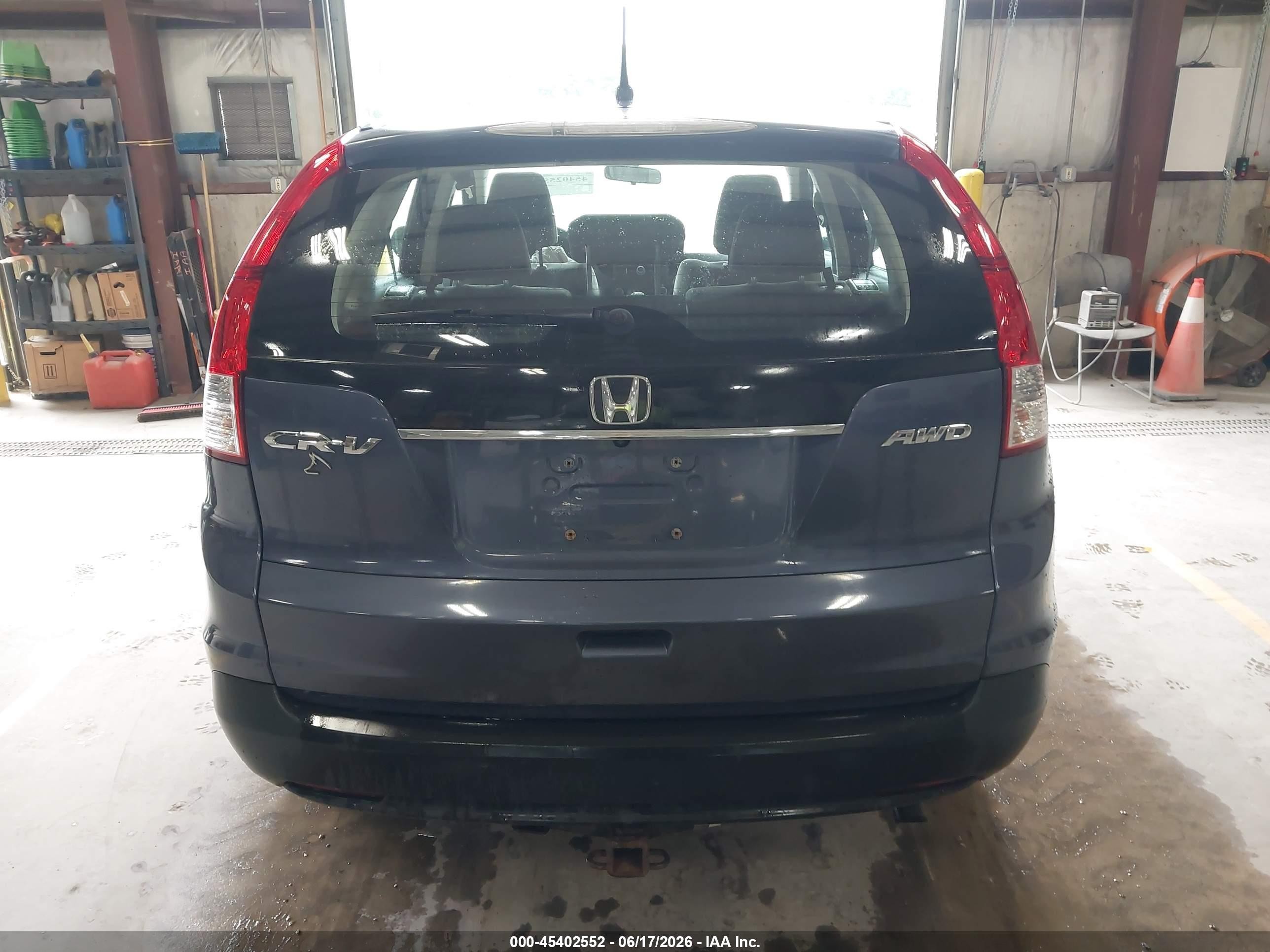 2012 Honda Cr-v Lx Blue vin: 5J6RM4H33CL070476