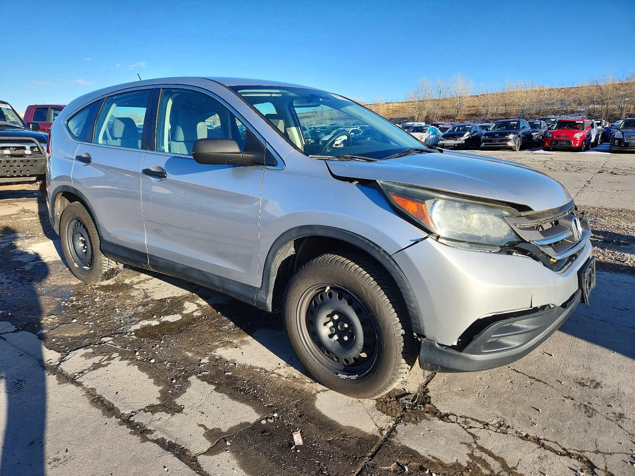 2012 Honda Cr-v Lx Silver vin: 5J6RM4H33CL079923