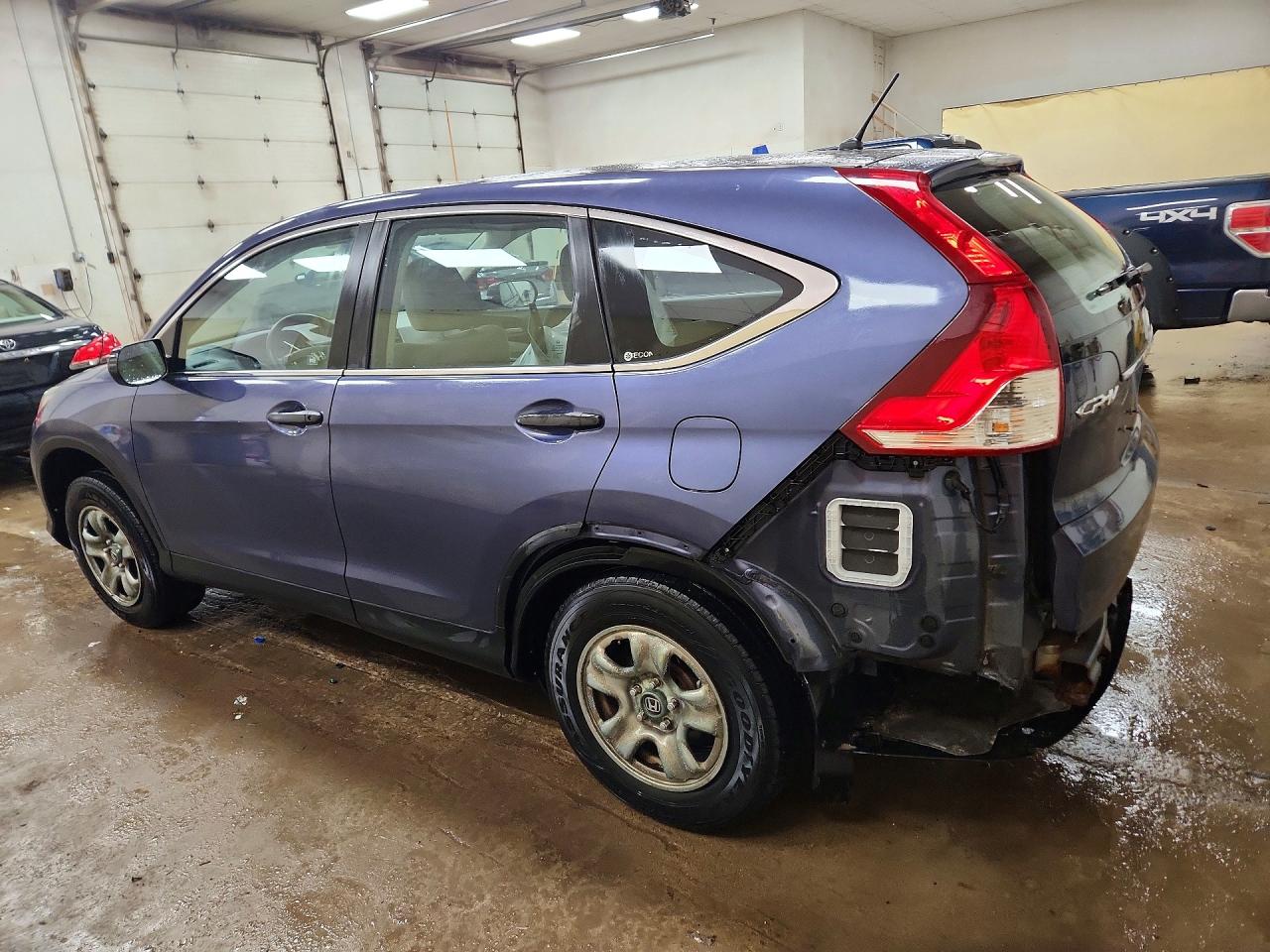 2012 Honda Cr-v Lx Blue vin: 5J6RM4H33CL082529