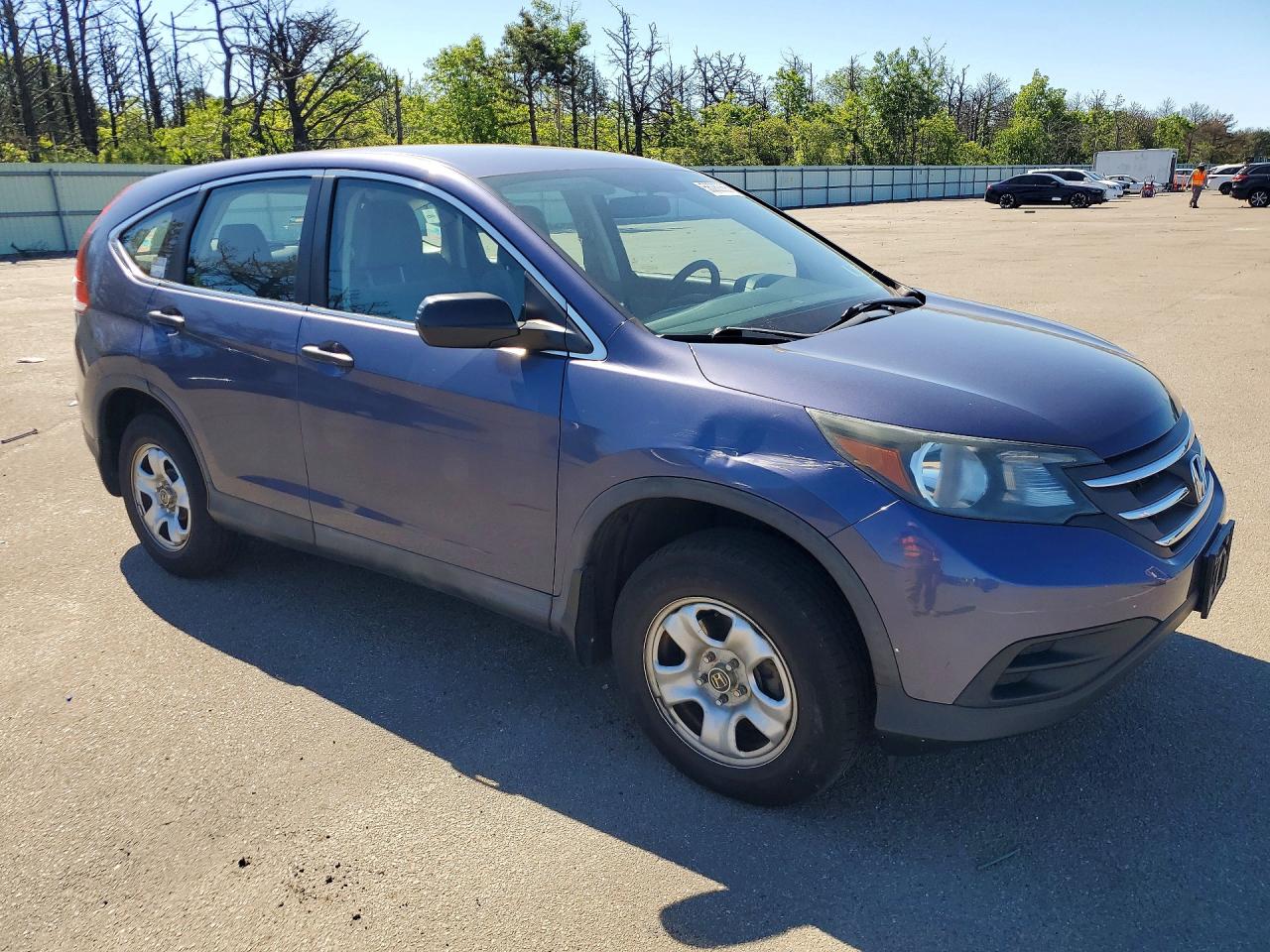 2013 Honda Cr-v Lx Blue vin: 5J6RM4H33DL000350