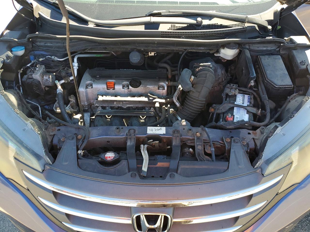 2013 Honda Cr-v Lx Blue vin: 5J6RM4H33DL000350