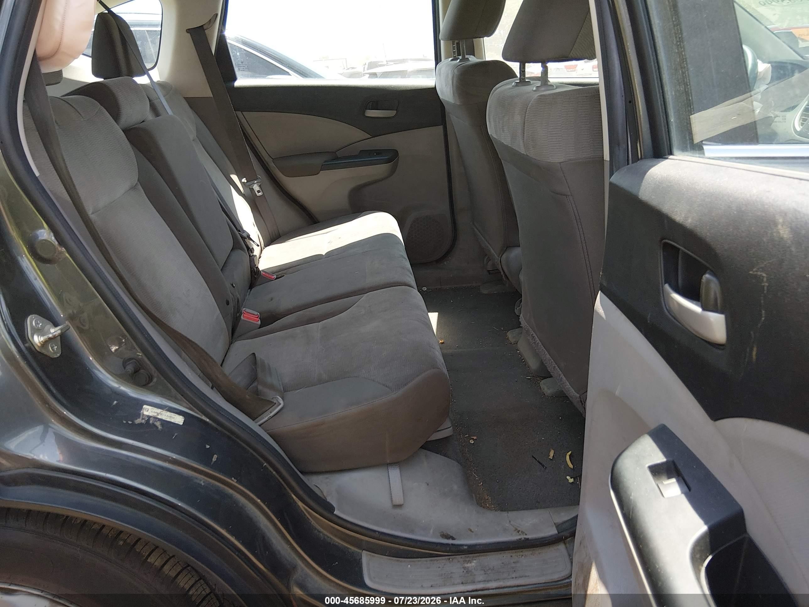 2013 Honda Cr-v Lx Gray vin: 5J6RM4H33DL005273