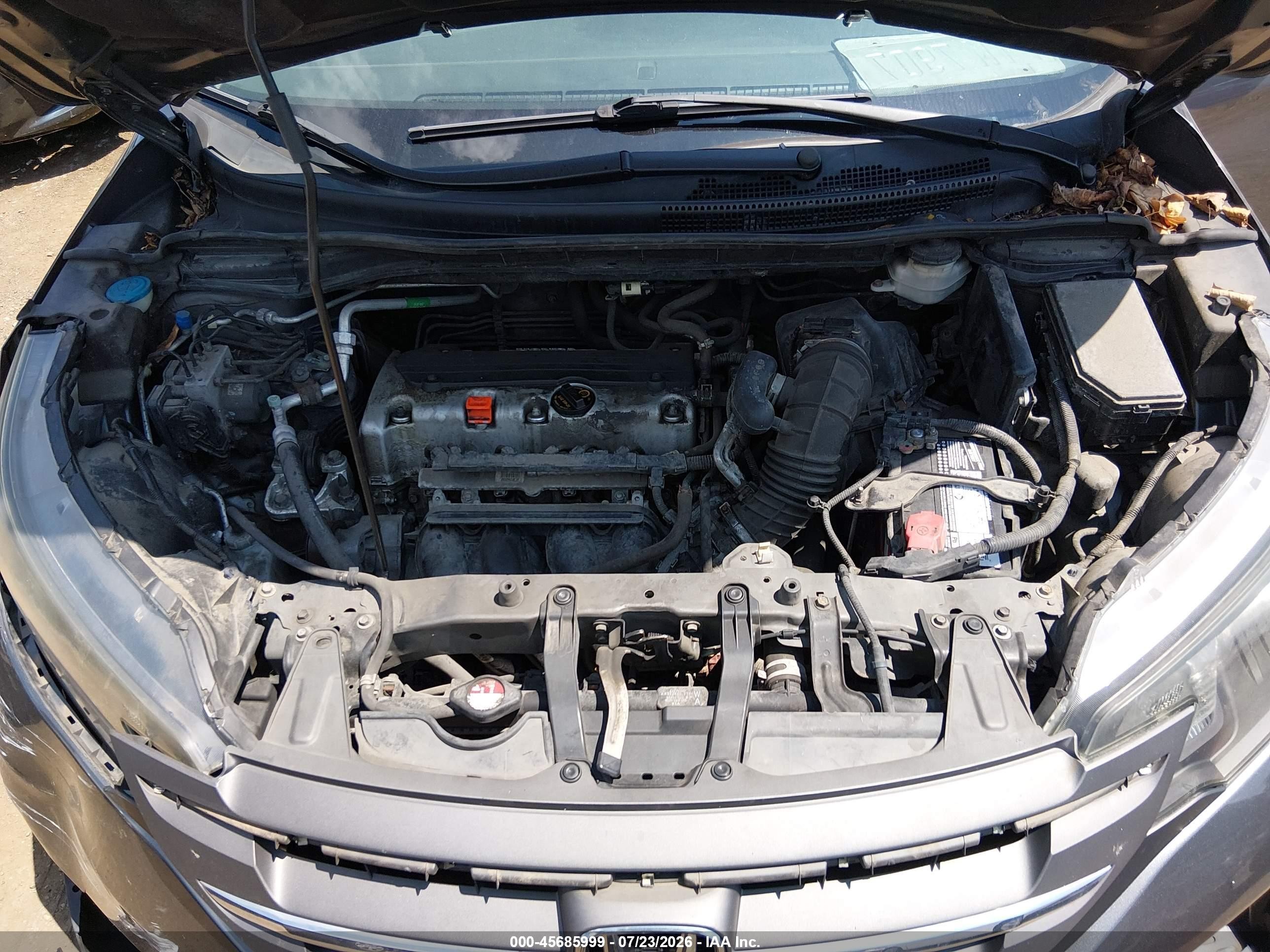 2013 Honda Cr-v Lx Gray vin: 5J6RM4H33DL005273