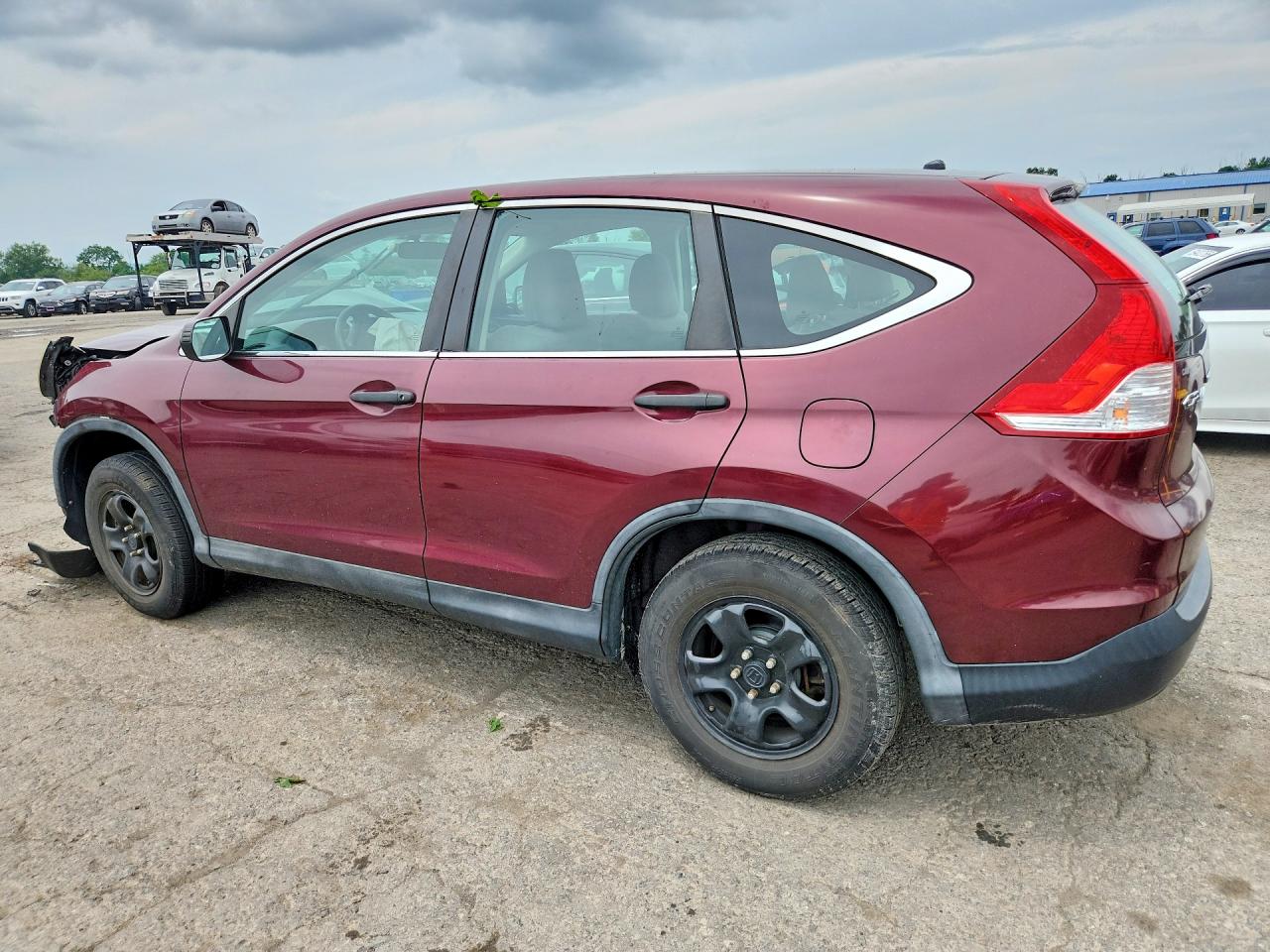 2013 Honda Cr-v Lx Темно-бордовый vin: 5J6RM4H33DL020310