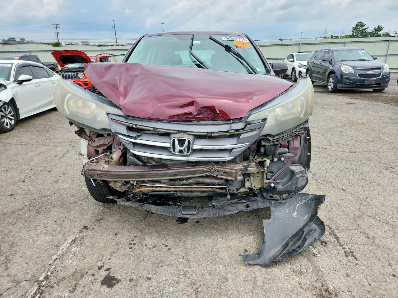 2013 Honda Cr-v Lx Темно-бордовый vin: 5J6RM4H33DL020310