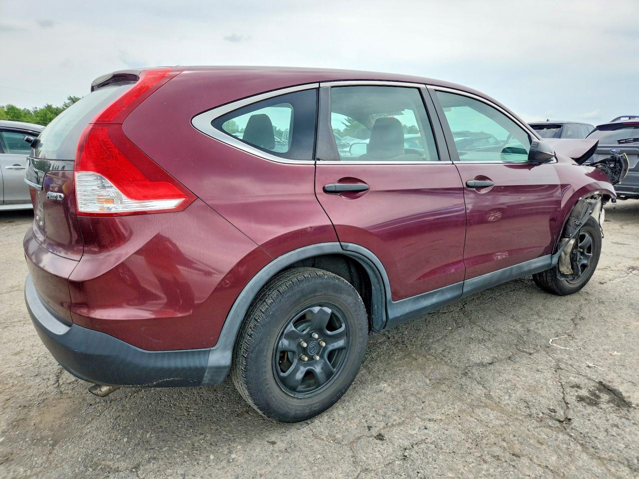 2013 Honda Cr-v Lx Темно-бордовый vin: 5J6RM4H33DL020310