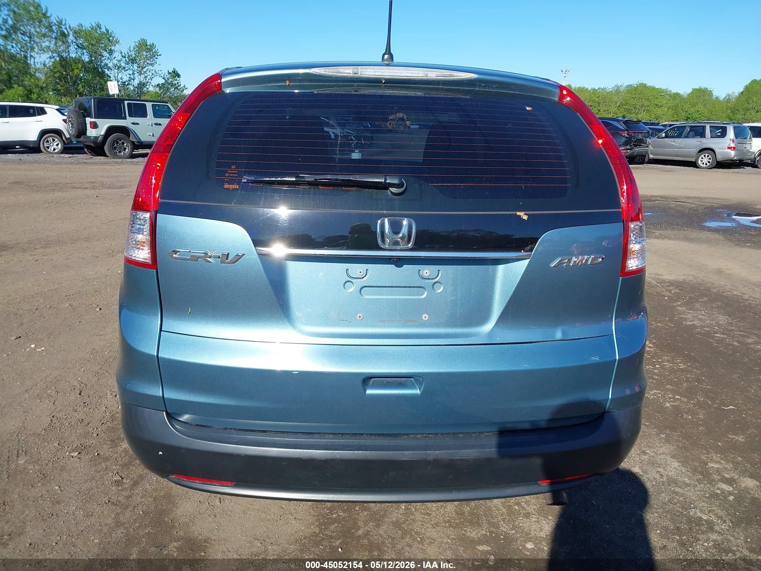 2013 Honda Cr-v Lx Light Blue vin: 5J6RM4H33DL031551