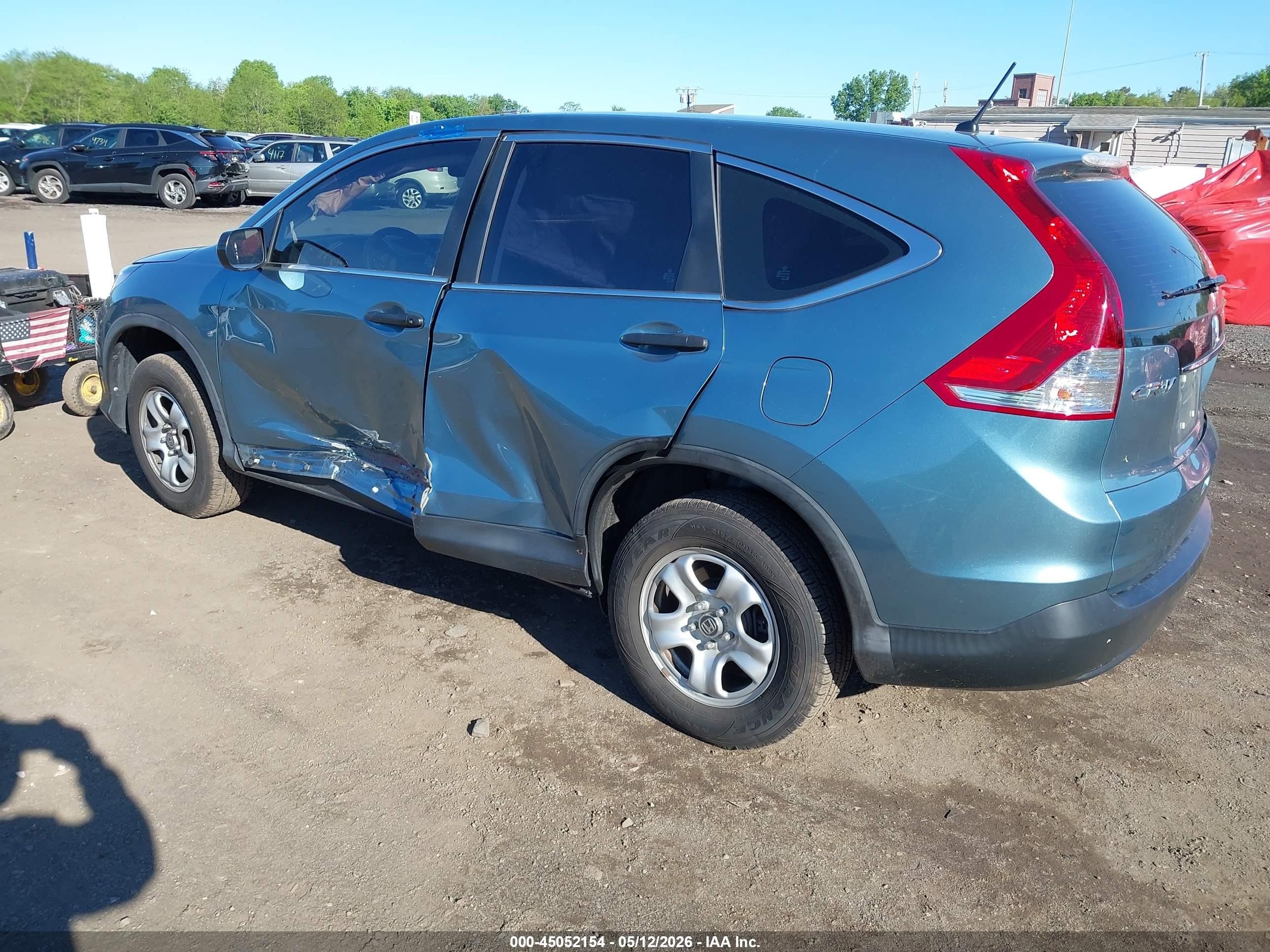 2013 Honda Cr-v Lx Light Blue vin: 5J6RM4H33DL031551