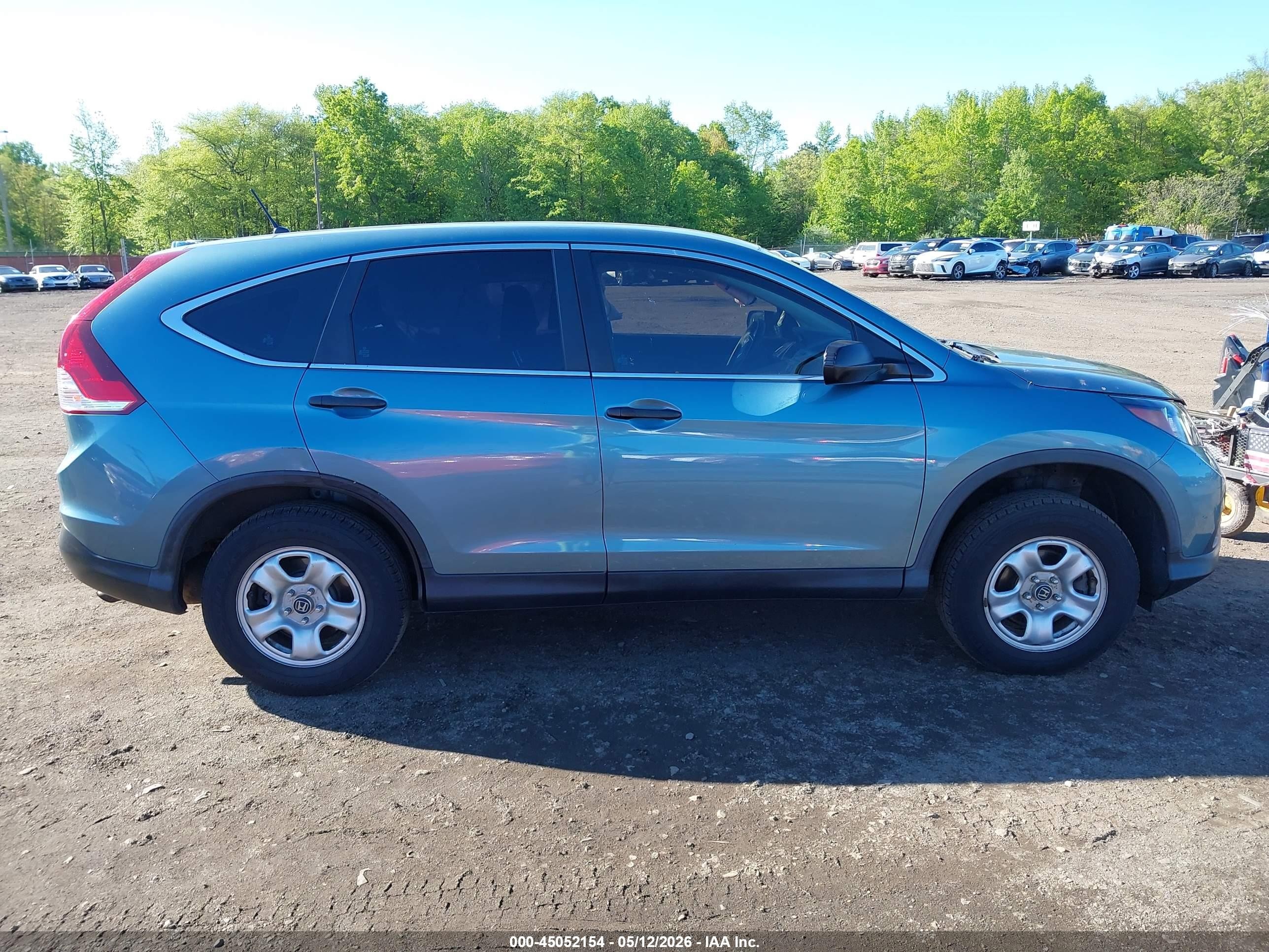 2013 Honda Cr-v Lx Light Blue vin: 5J6RM4H33DL031551